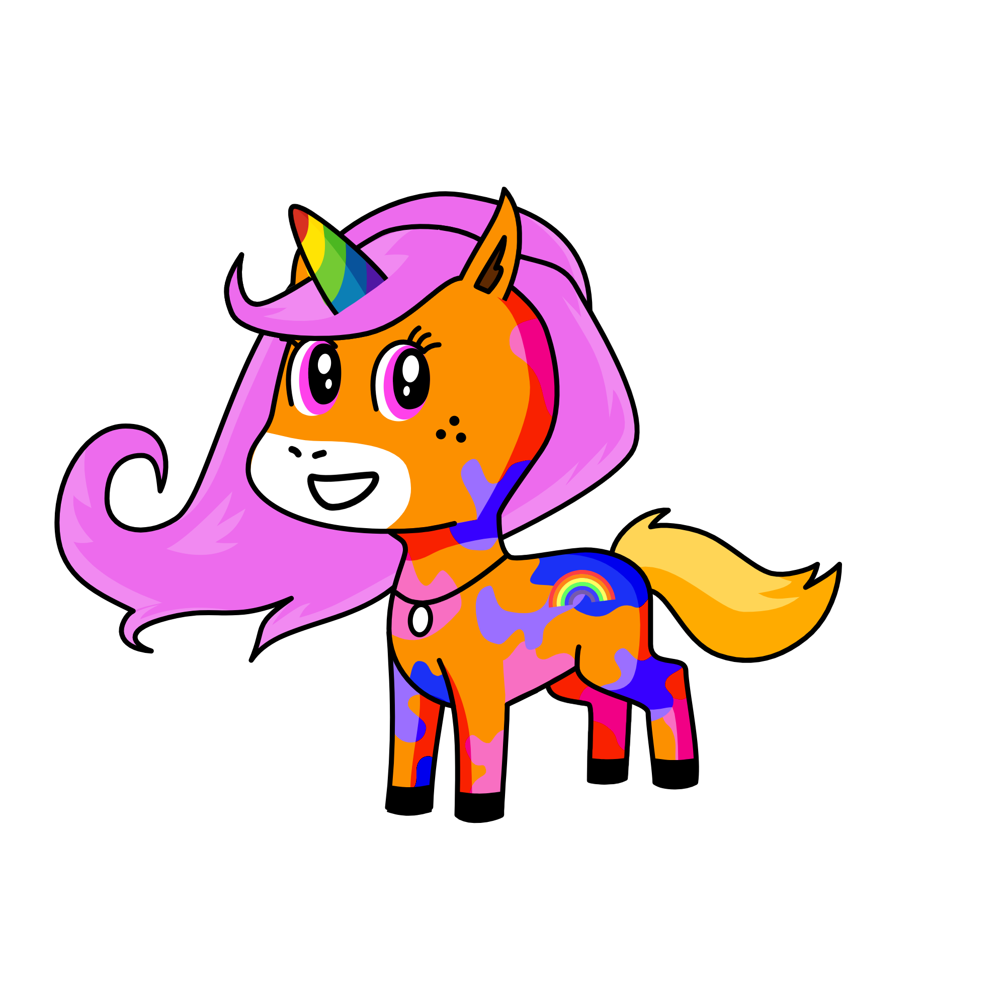 فلاتر شات, the unicorn