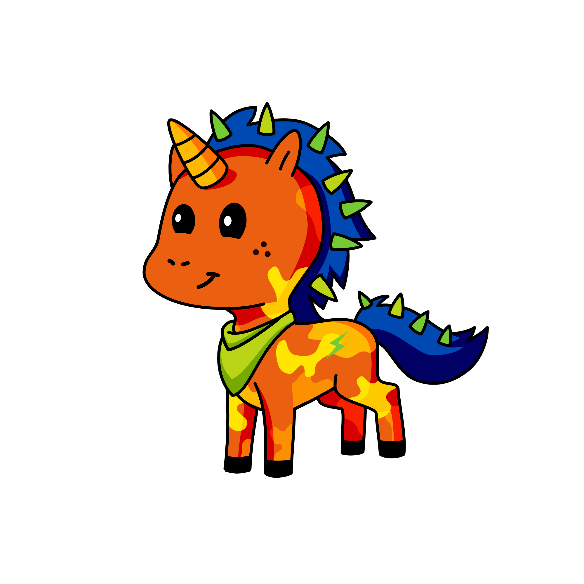 Flame, the unicorn