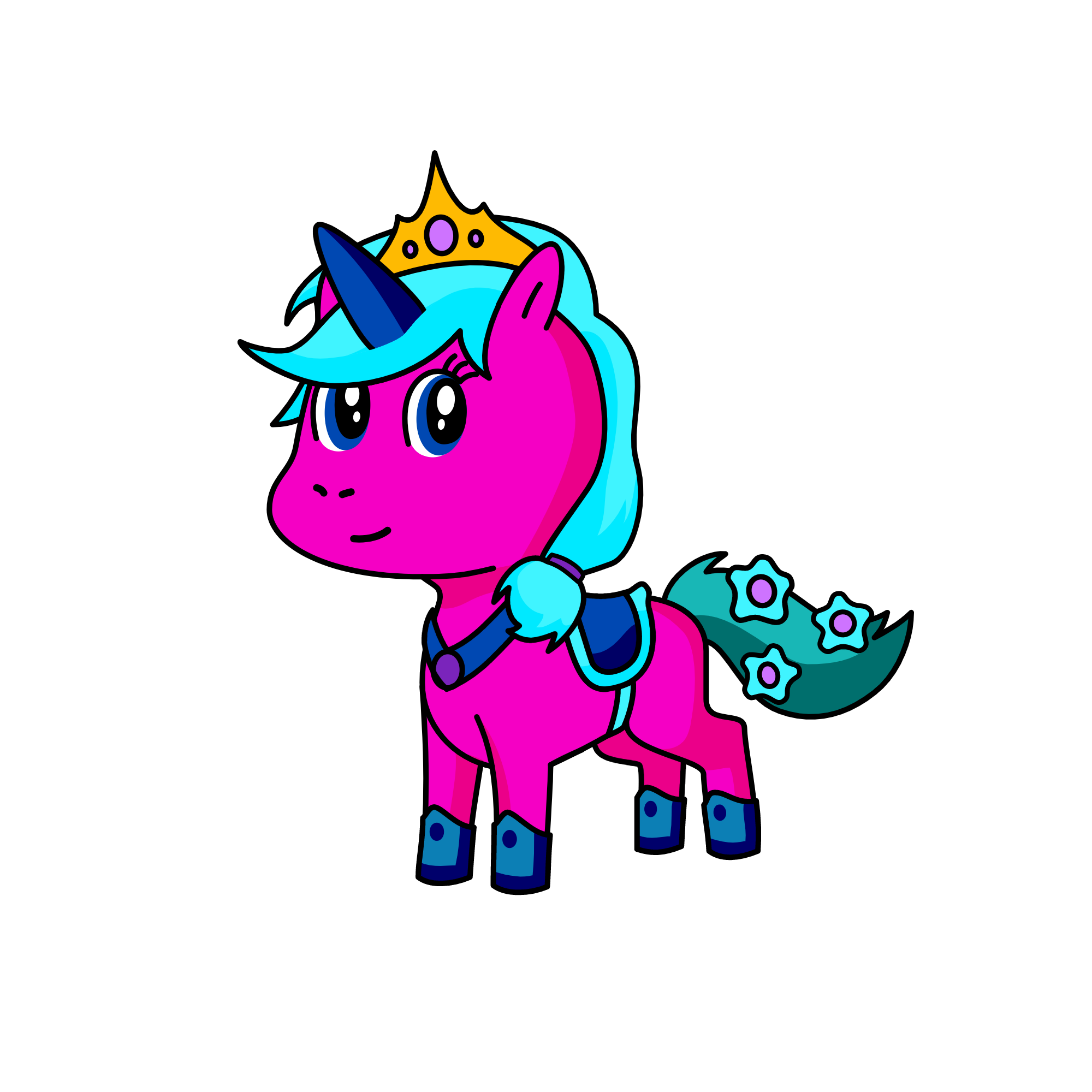 pink, the unicorn