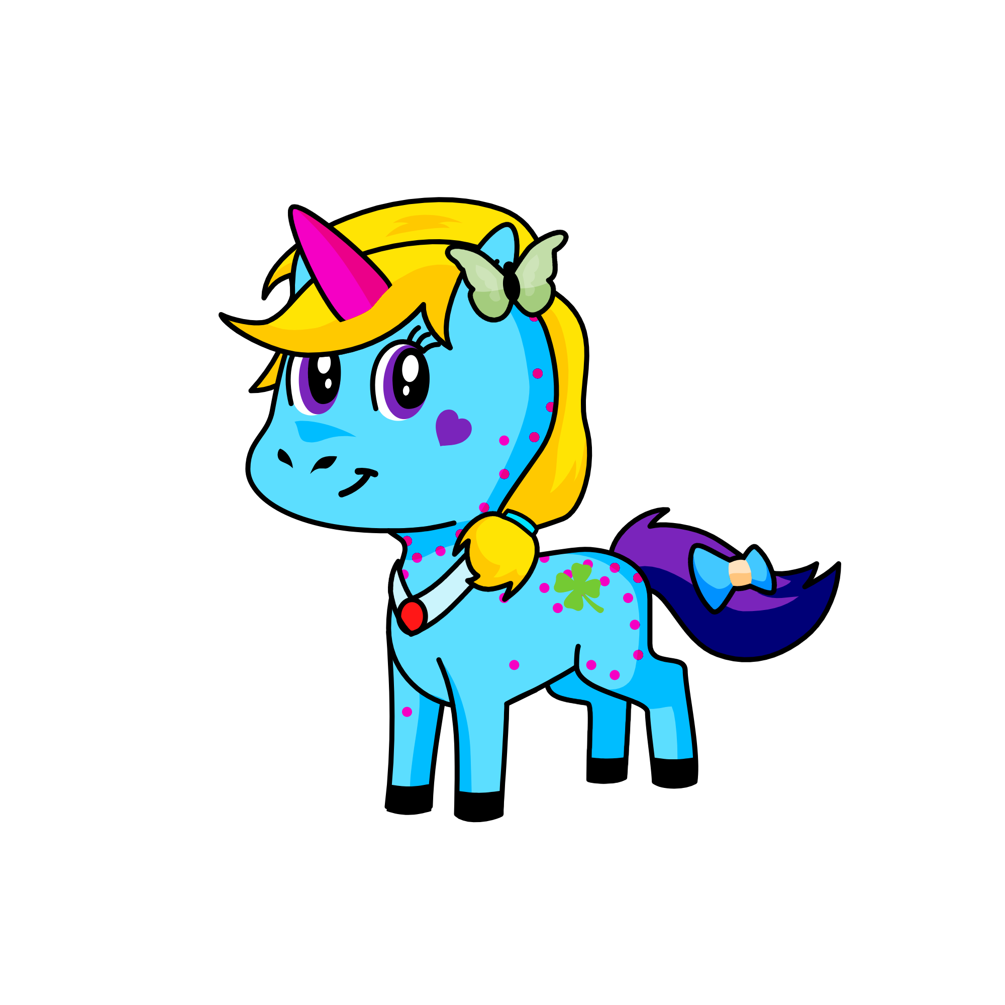 فلاتر شات, the unicorn