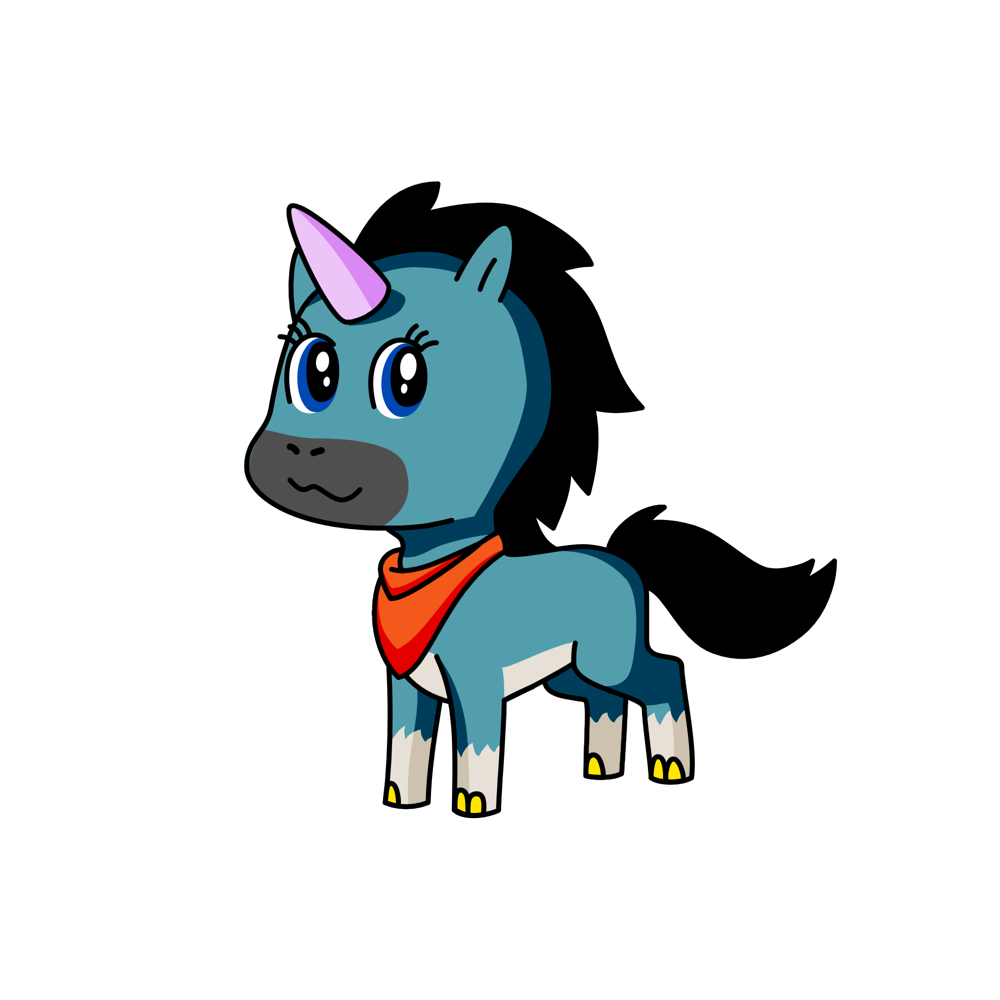 Elphy, the unicorn