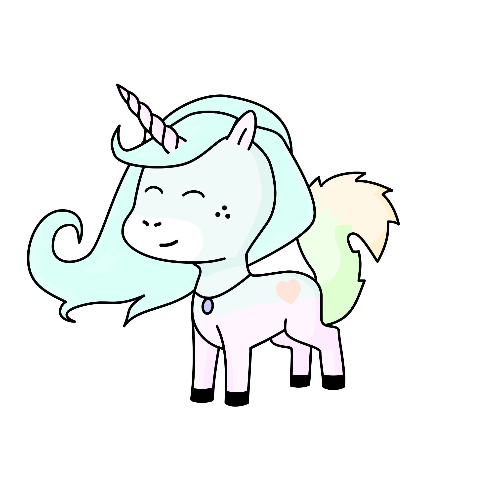 Silver, the unicorn