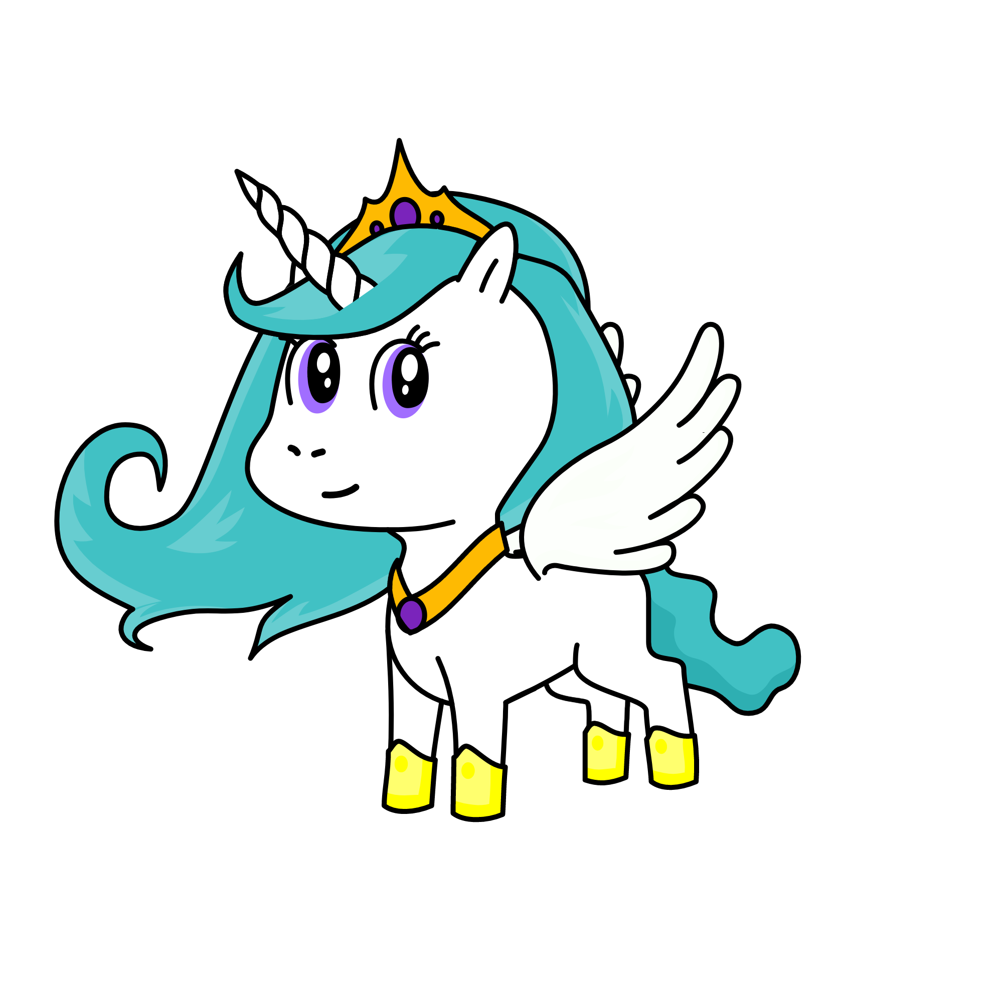 Princess Celestia, the unicorn