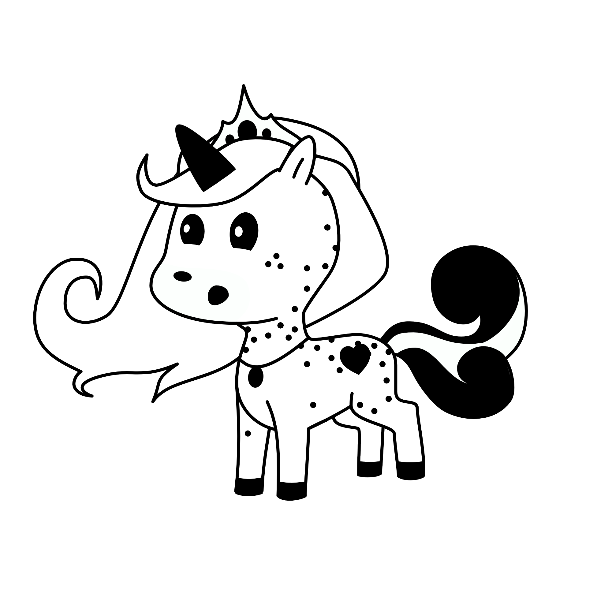 marker accident hehe, the unicorn