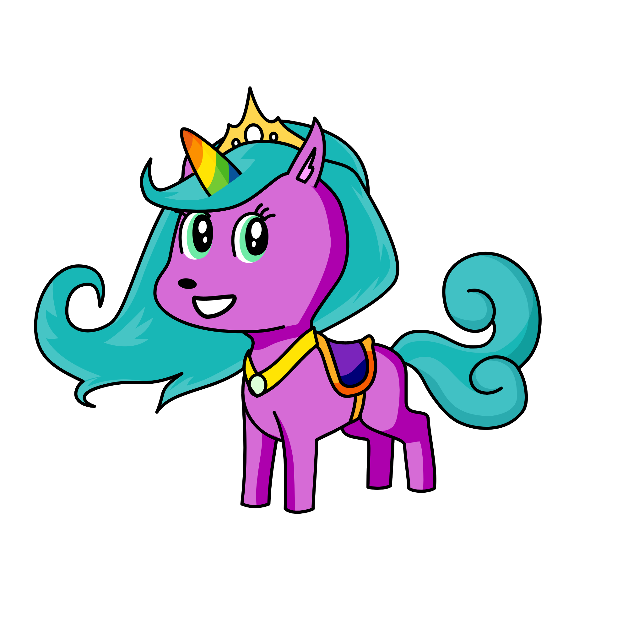 Queen Sara, the unicorn