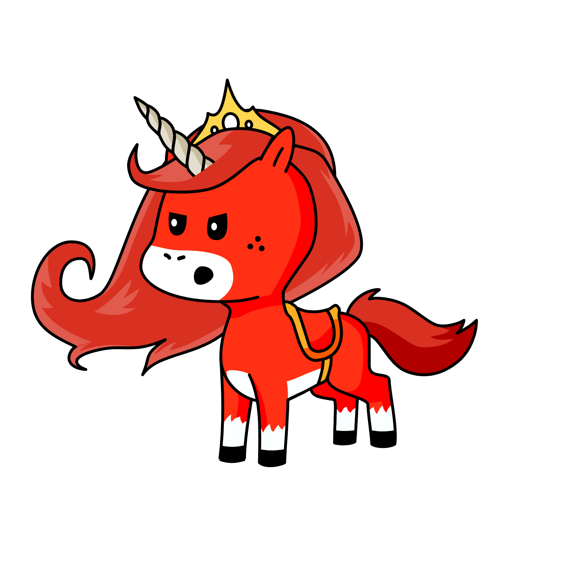 Red, the unicorn