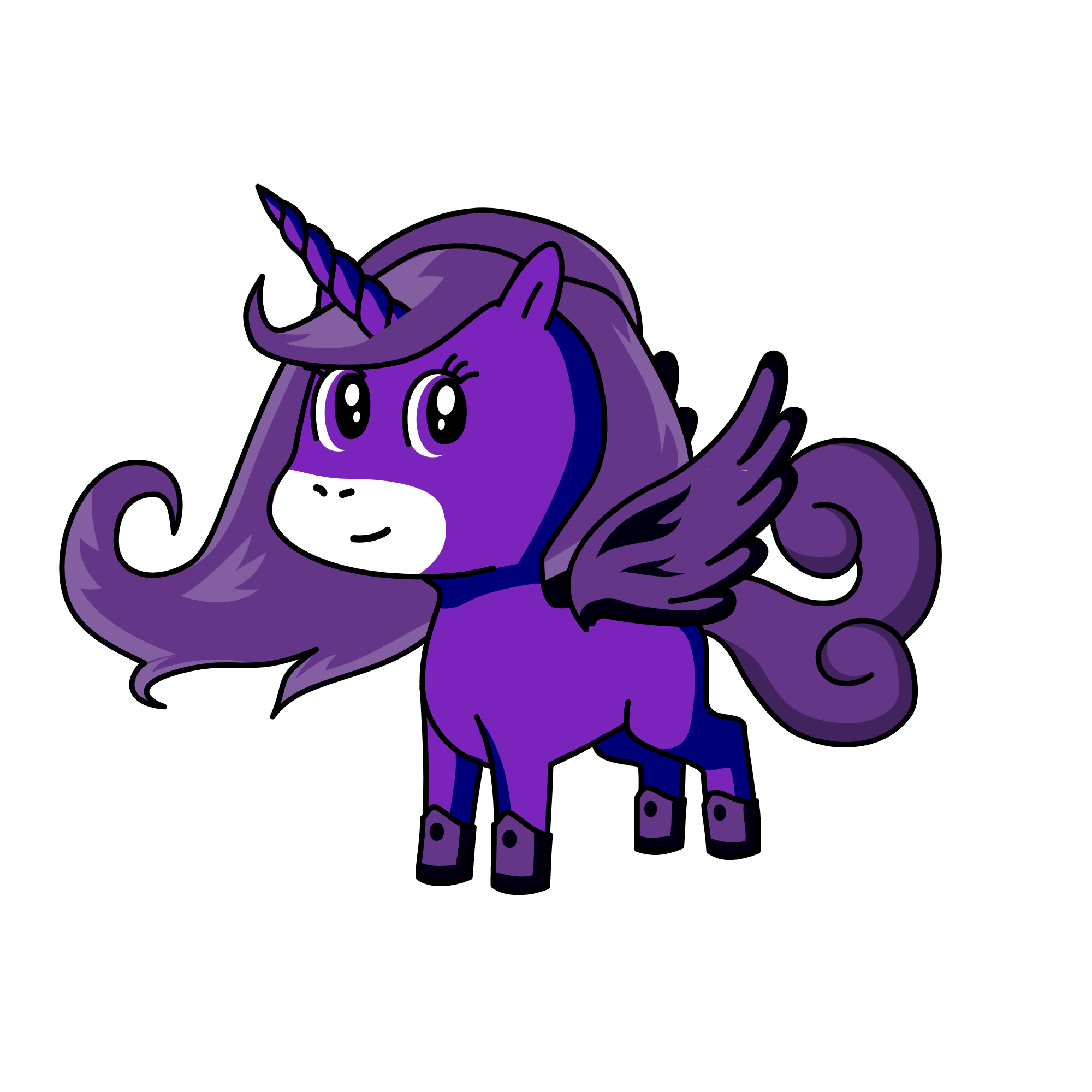 violet, the unicorn