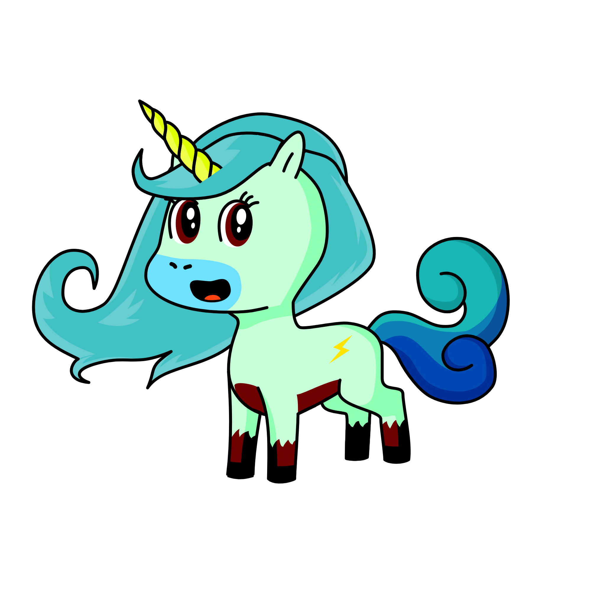 mudy, the unicorn
