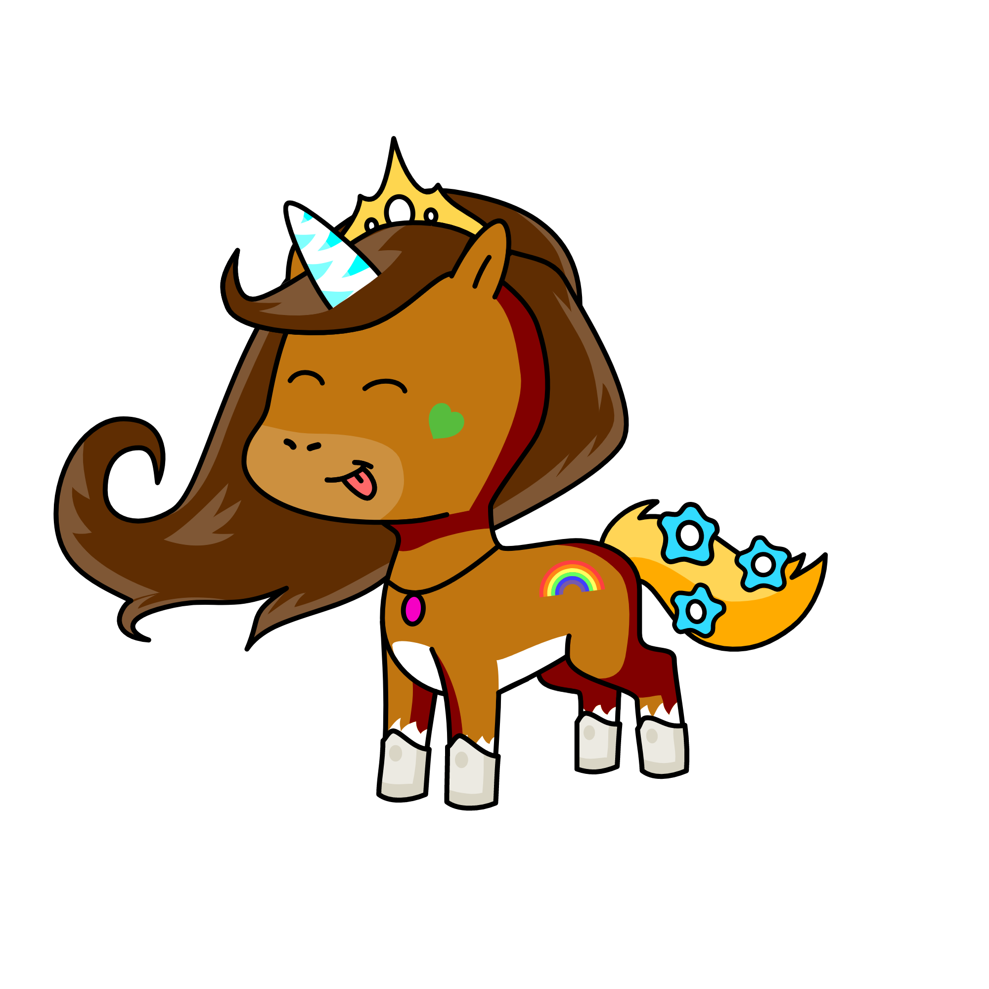Rainbow!, the unicorn