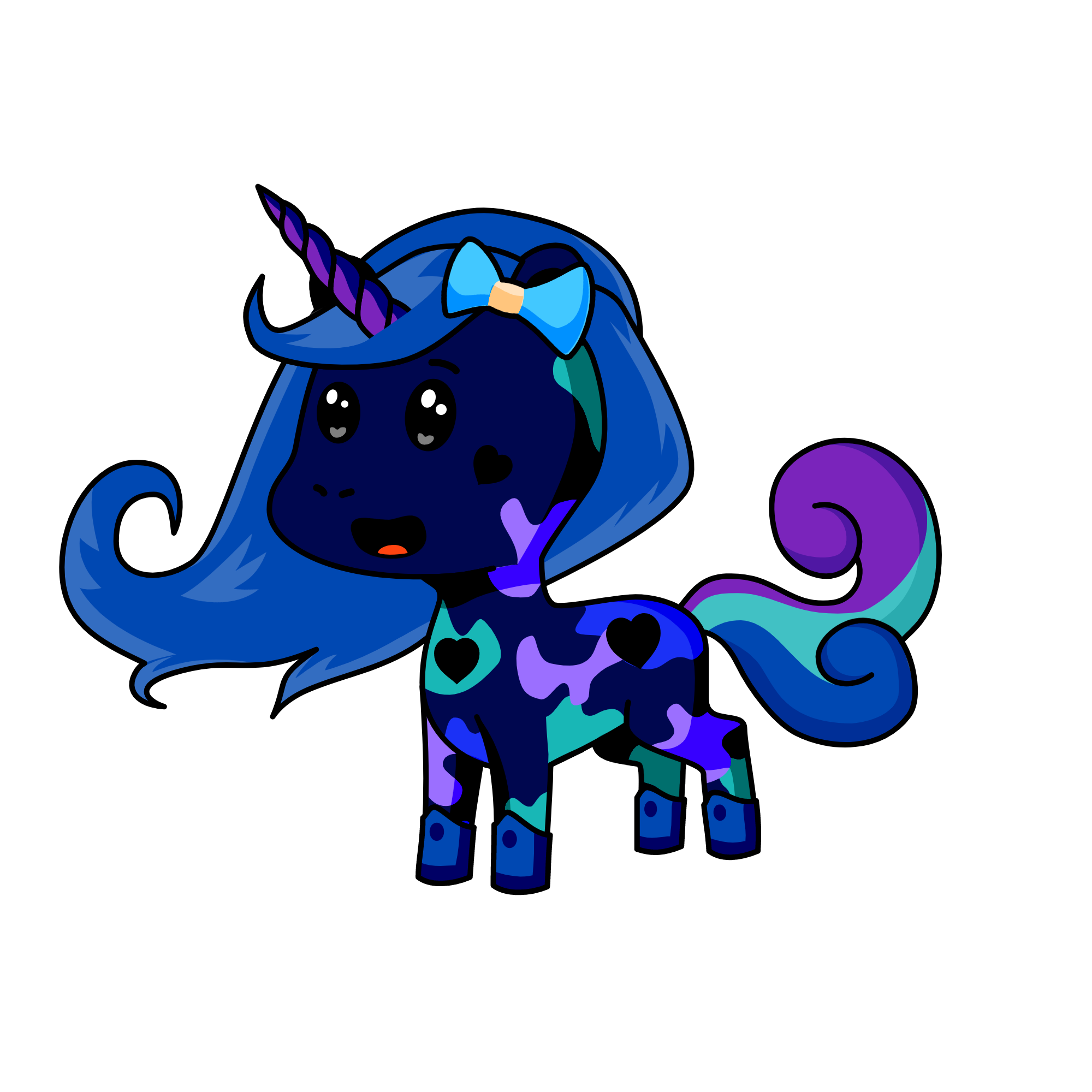 Moonlight, the unicorn