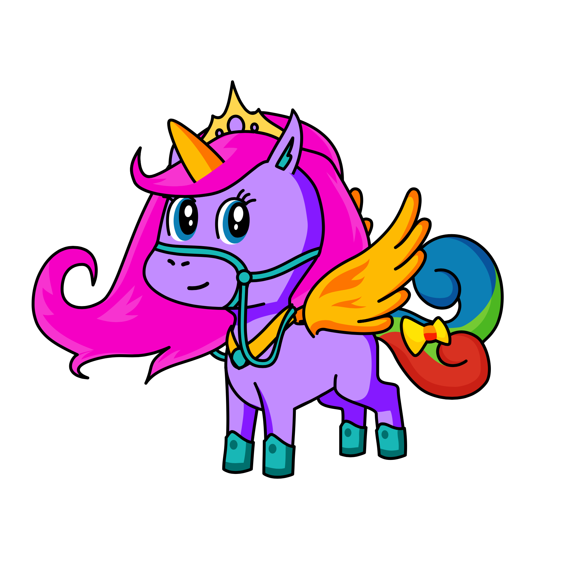 Princesses Bubbles, the unicorn