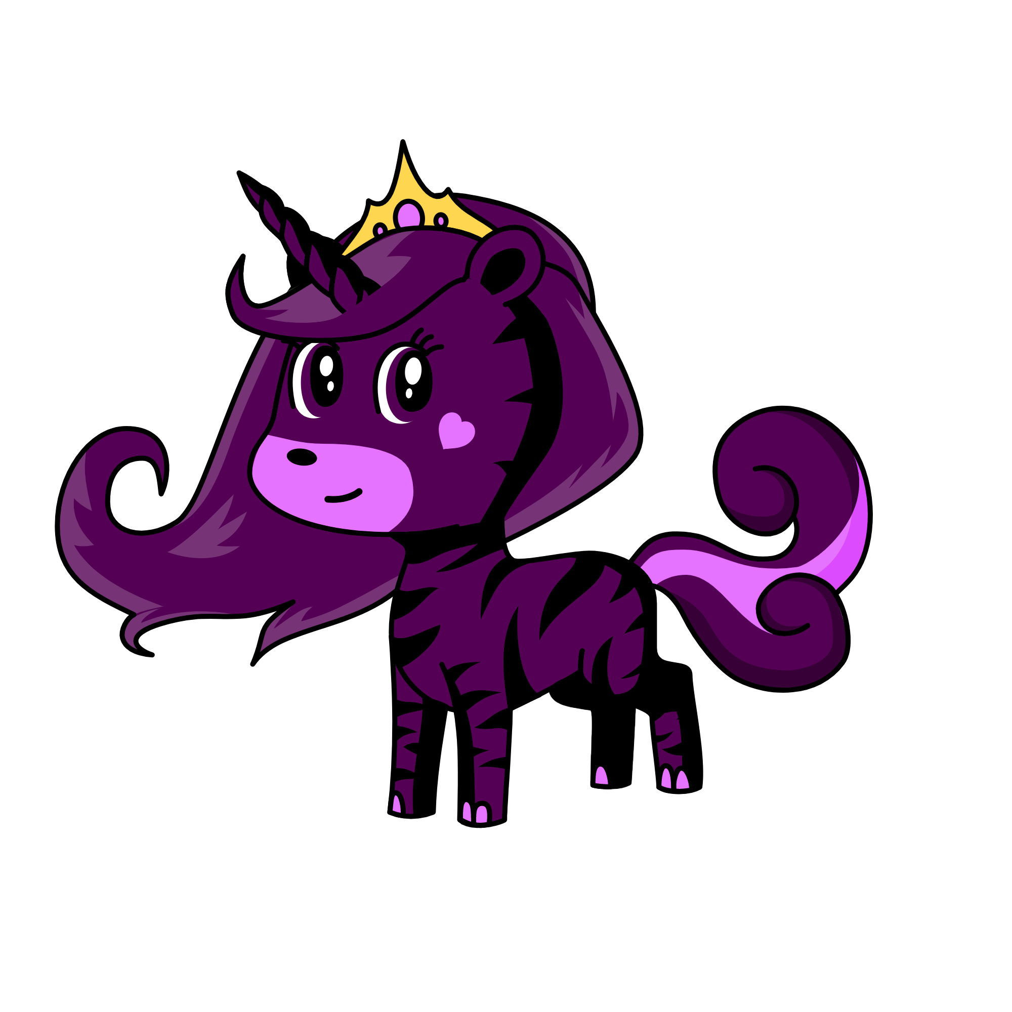Night tiger, the unicorn
