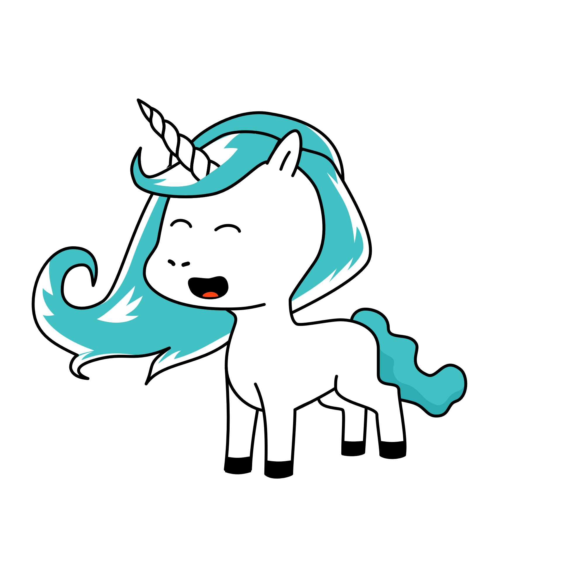 Snow white, the unicorn