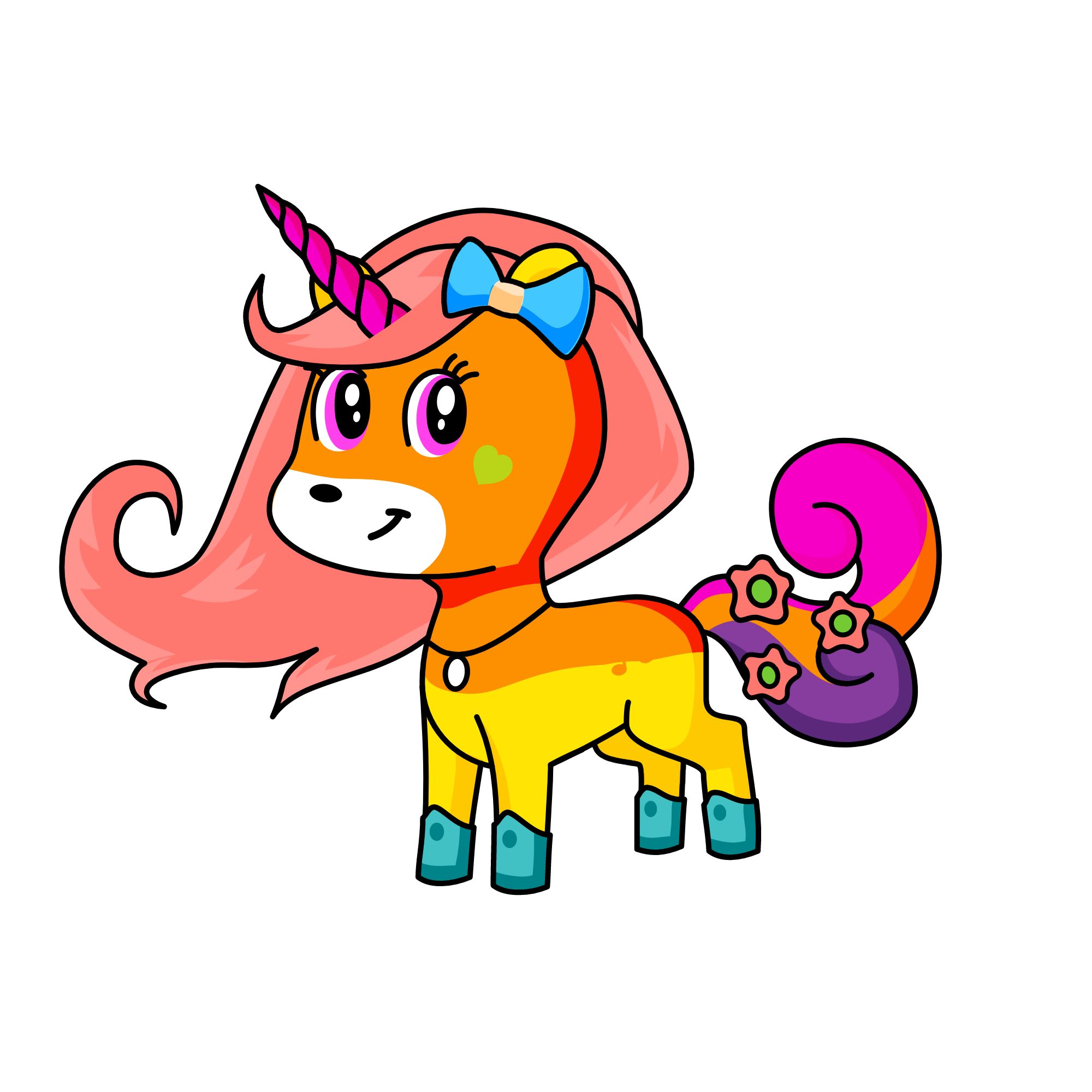 Princess Sunset, the unicorn