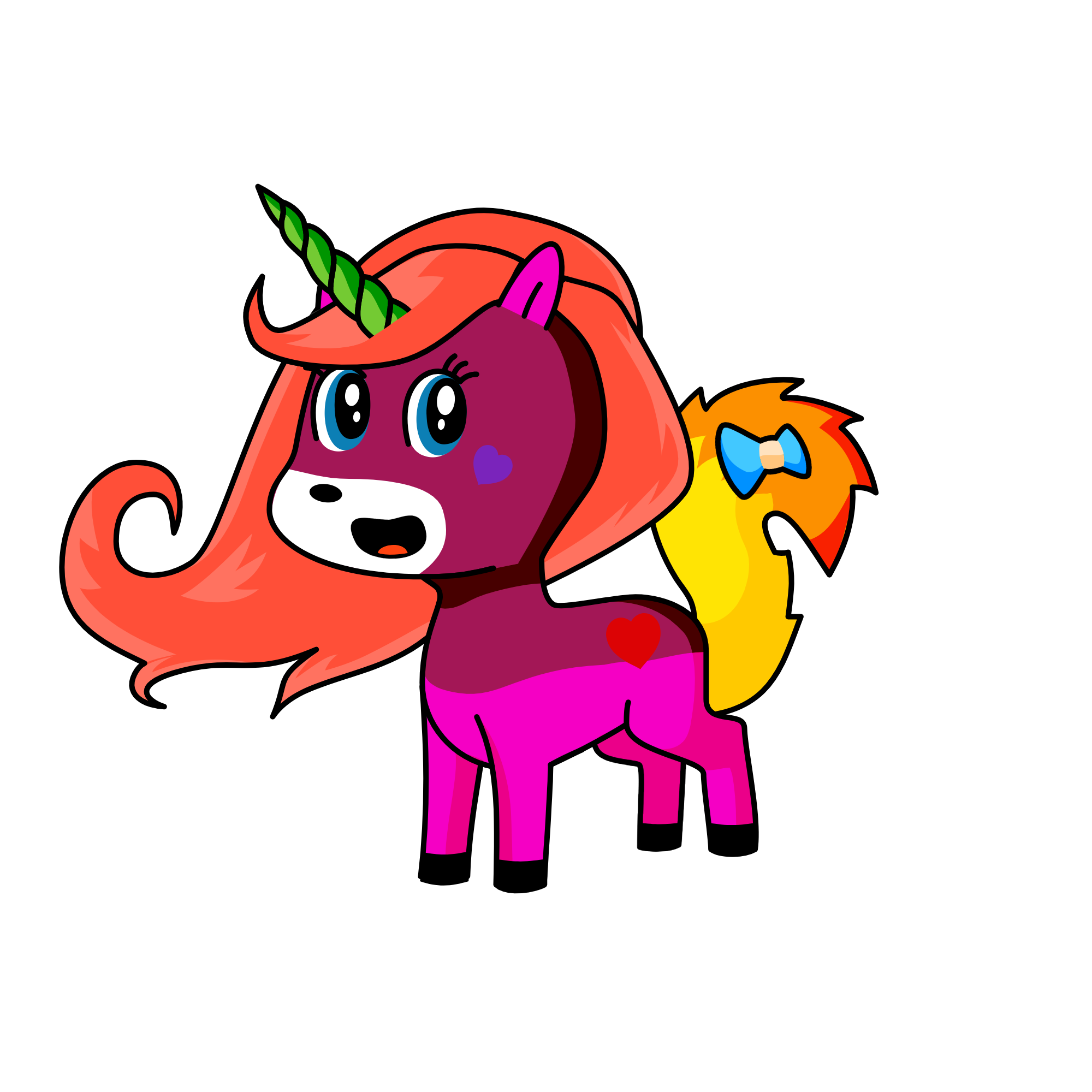 Rainbow Dash, the unicorn