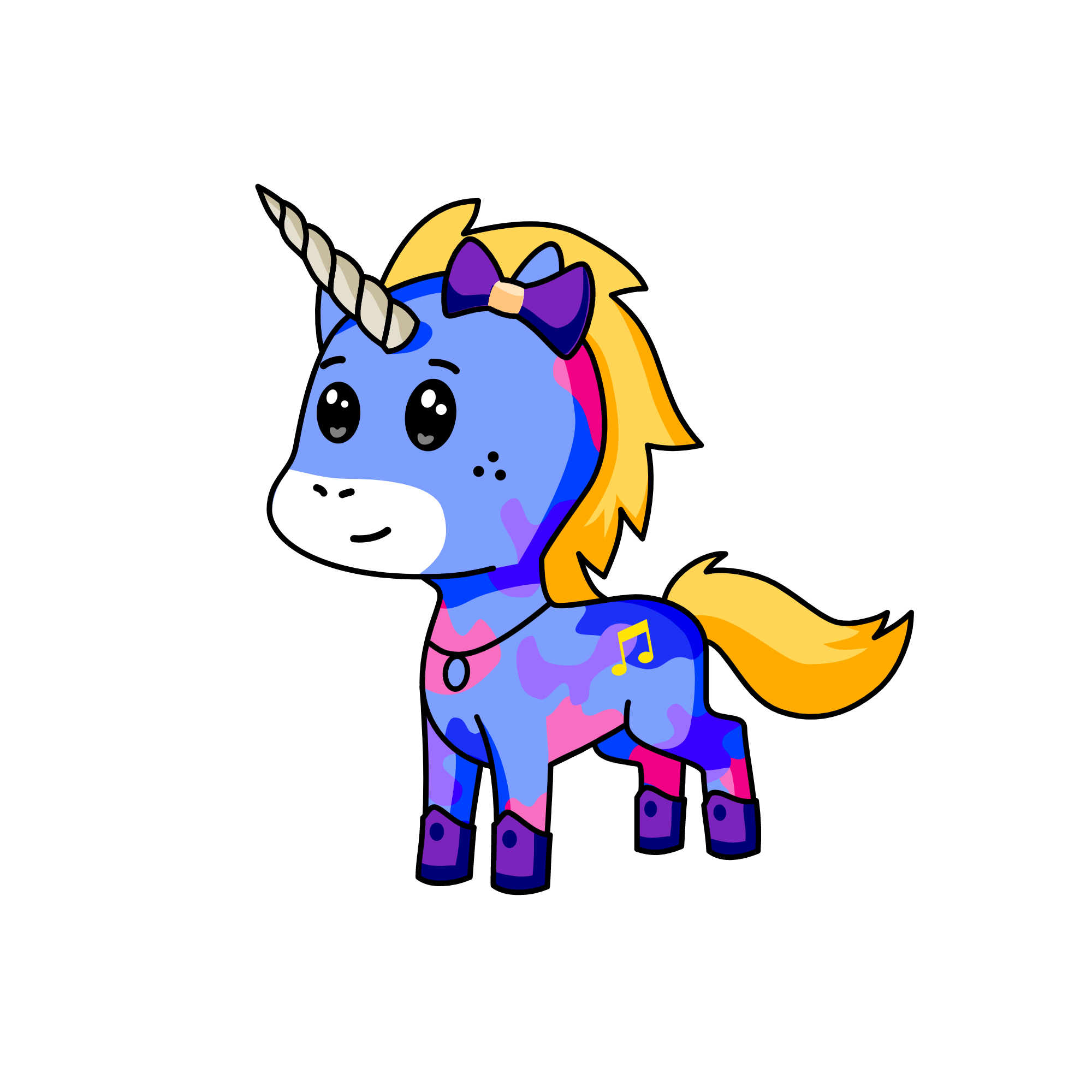 Dark Night, the unicorn