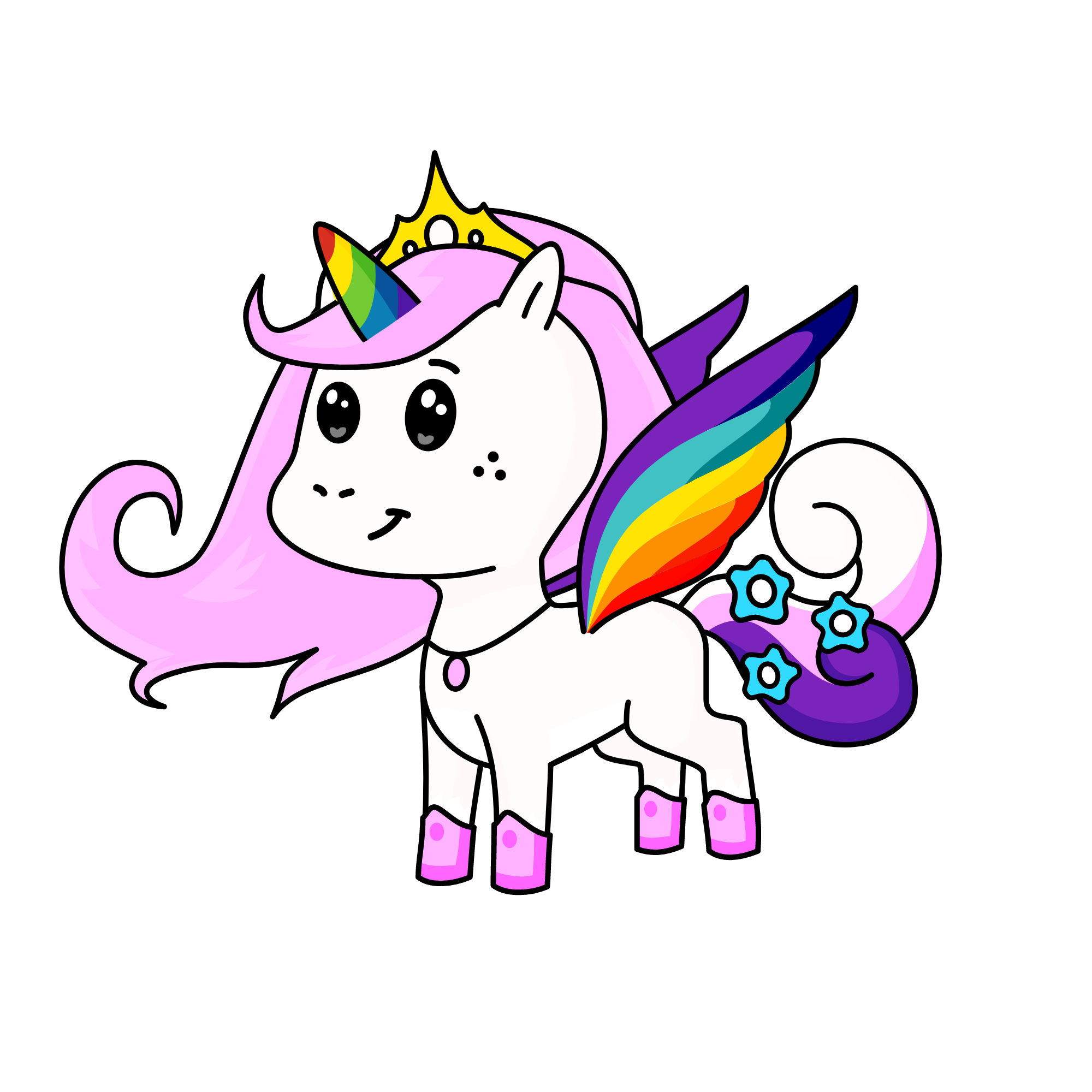 Sparkles, the unicorn