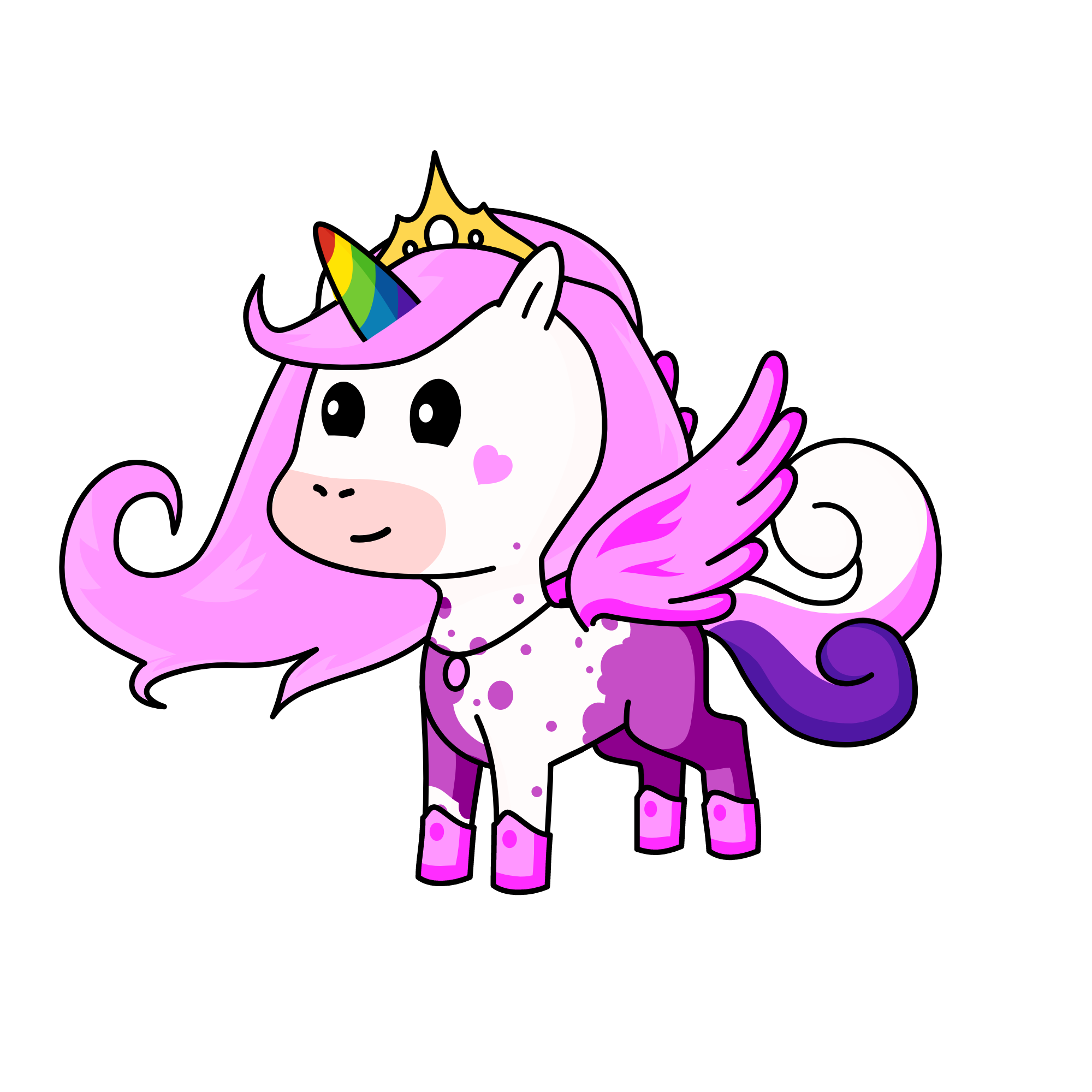 Rainbow Buttercup, the unicorn