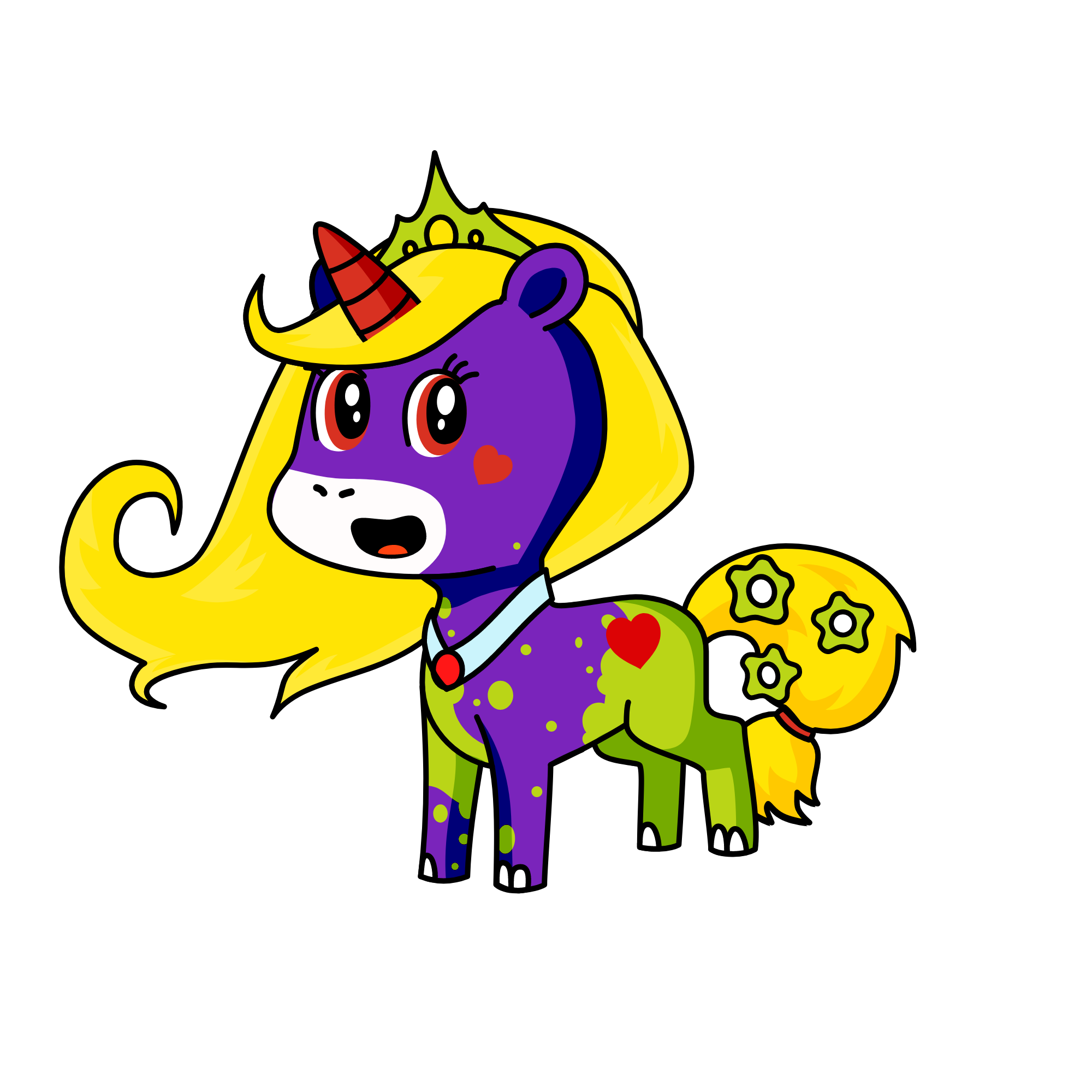 Calm Cutie, the unicorn