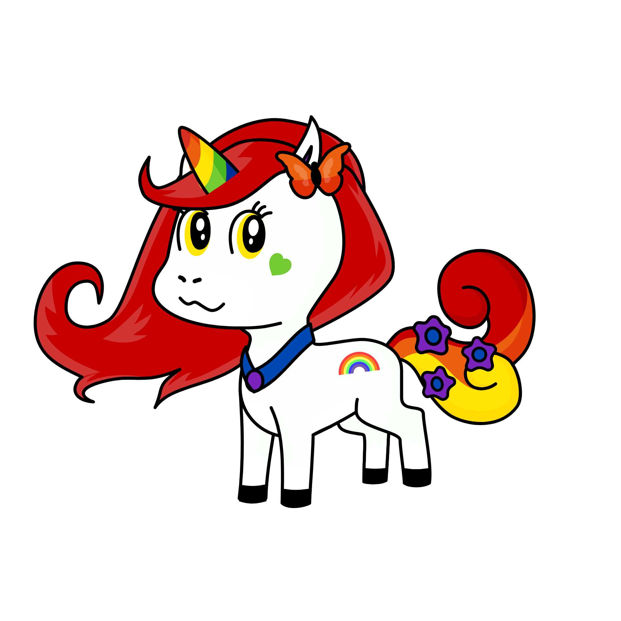 rainbow, the unicorn