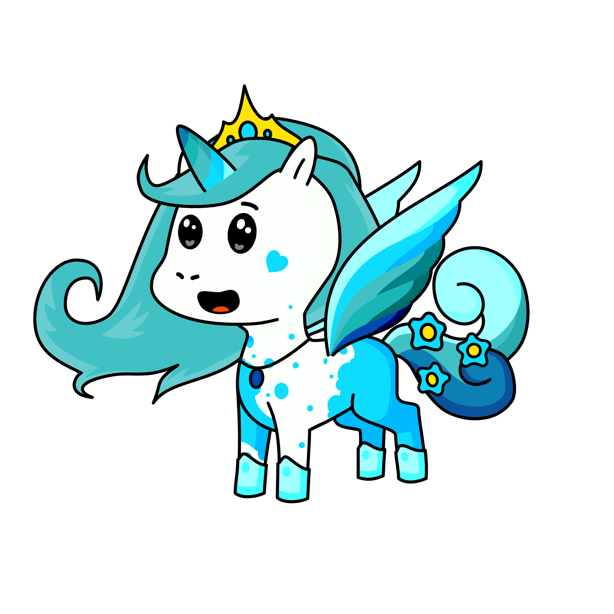 Snowligth, the unicorn