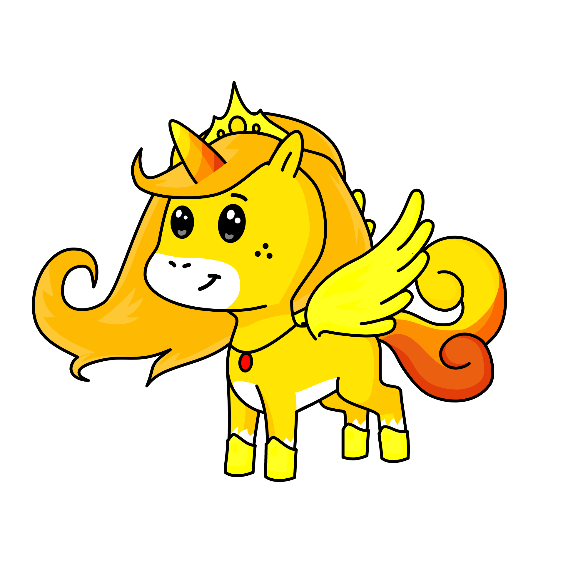 Sunrise, the unicorn