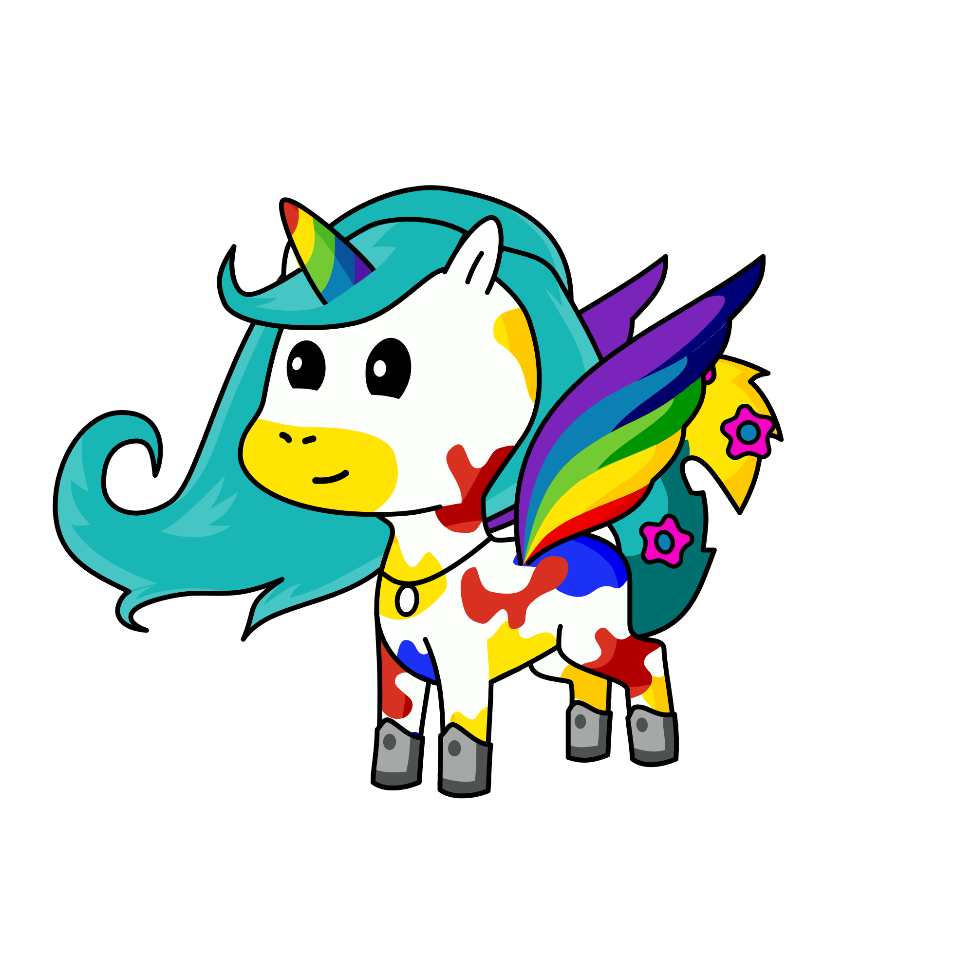 Rainbow Color, the unicorn
