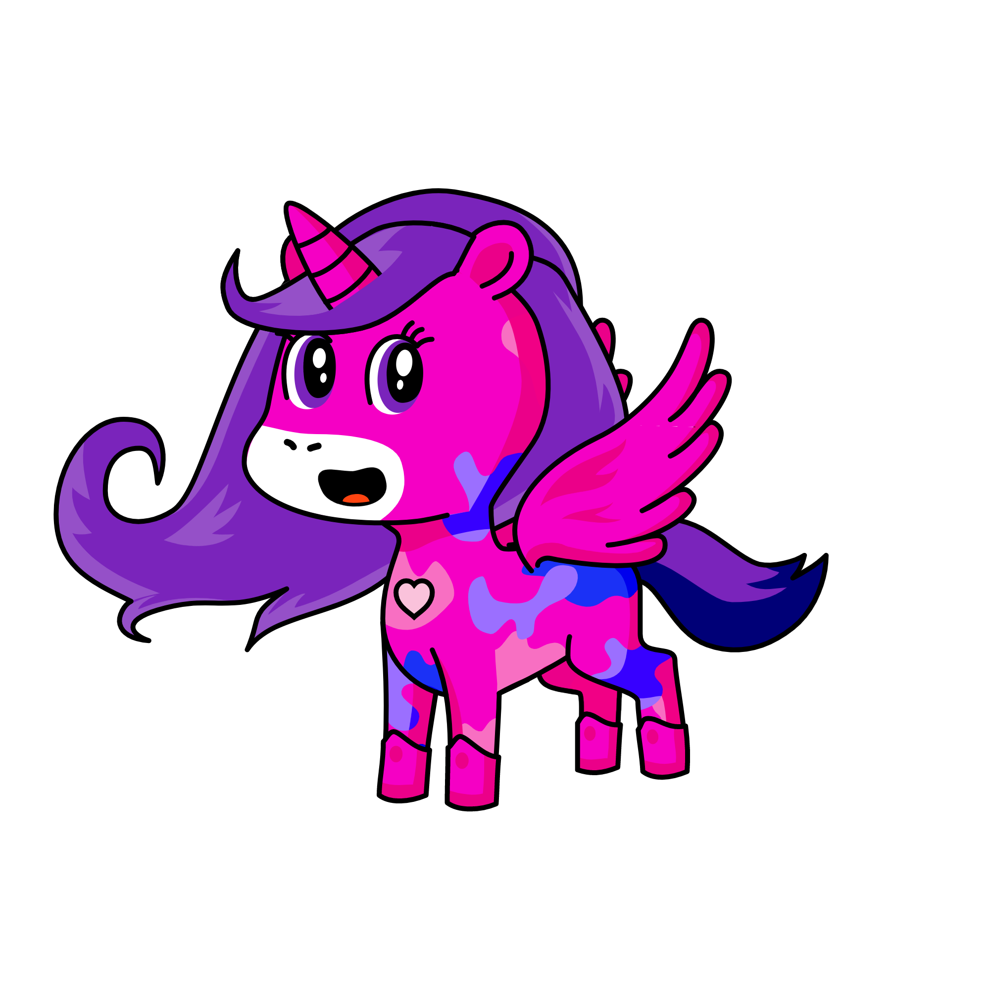 Pinky, the unicorn