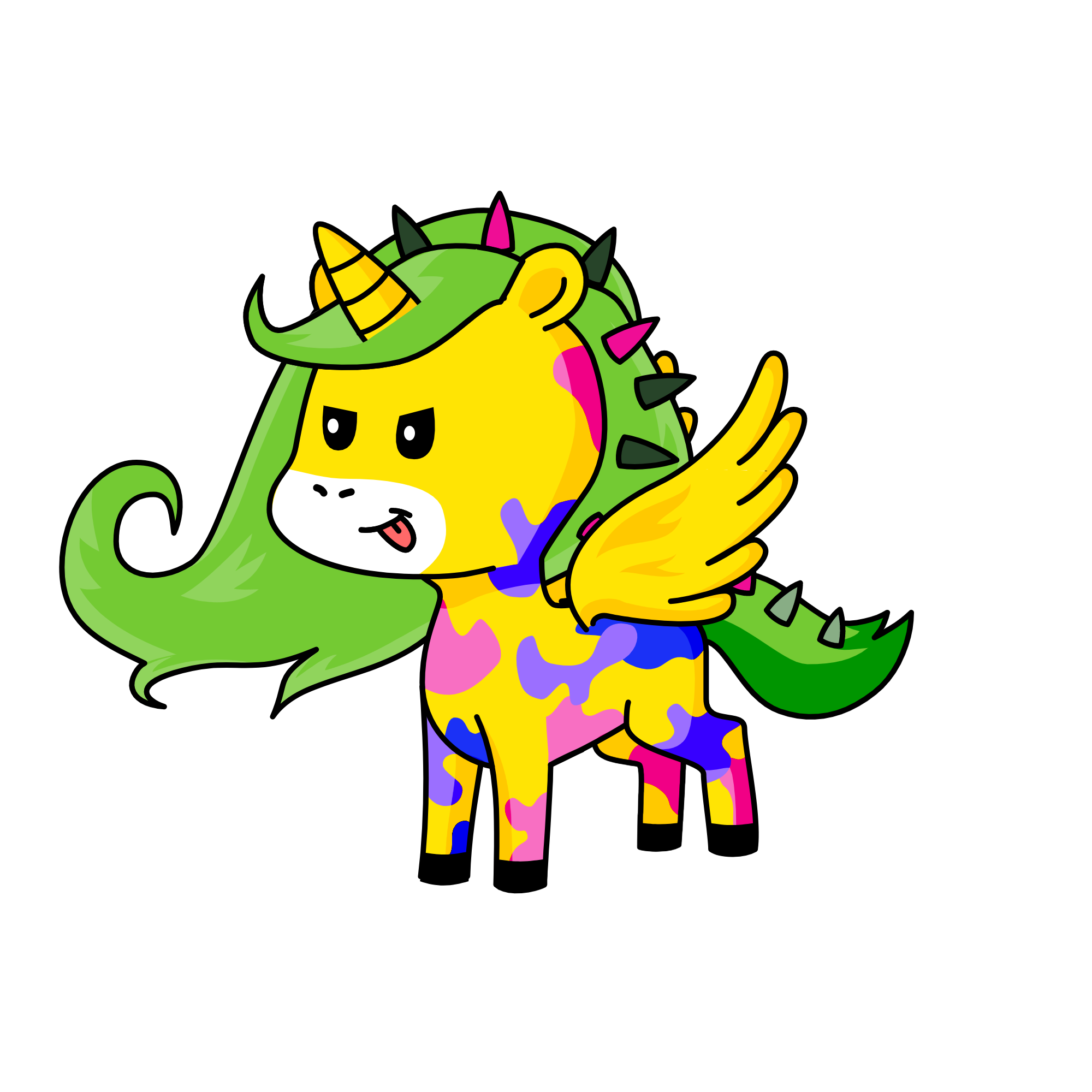 Jessie The Jester, the unicorn