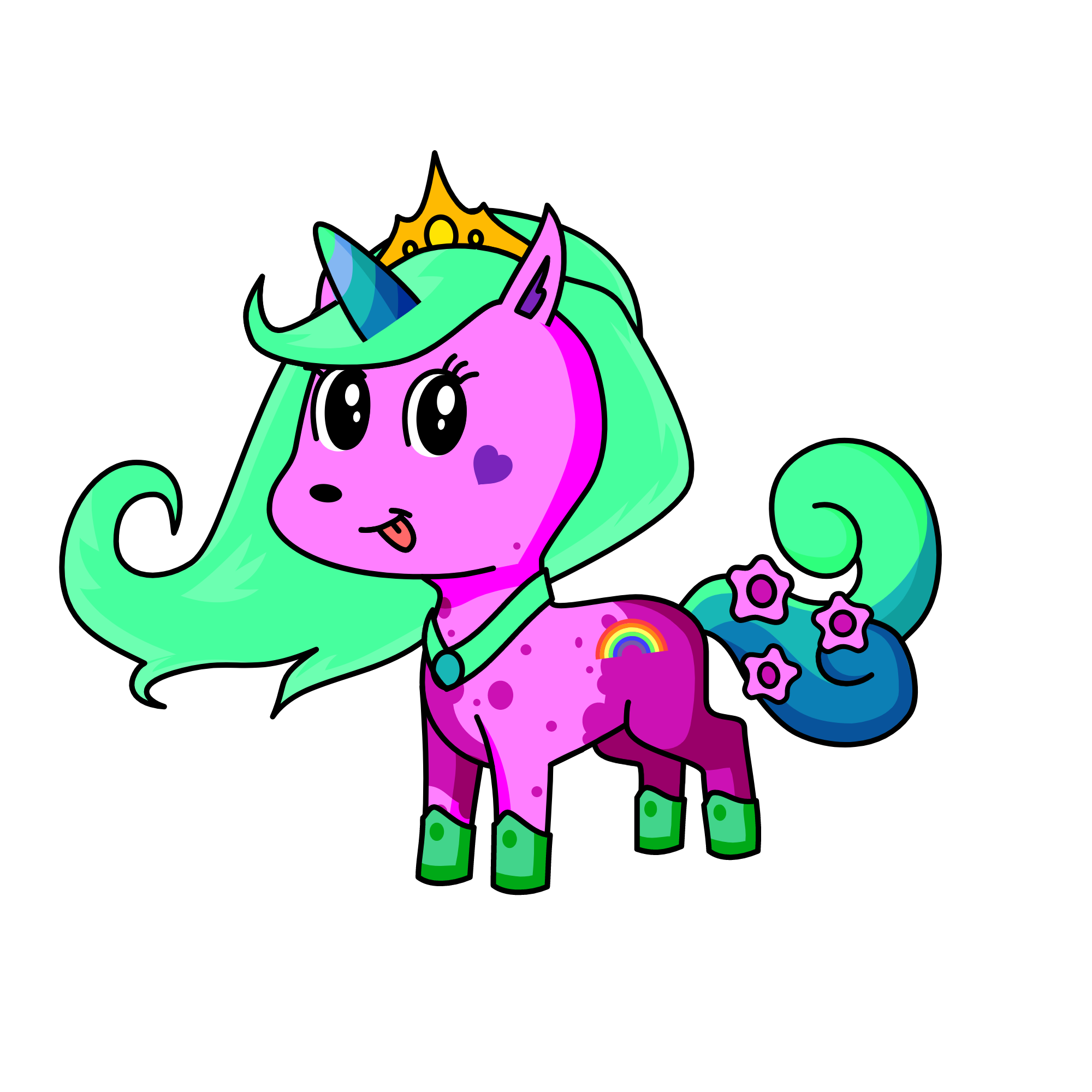 RAINBOW, the unicorn