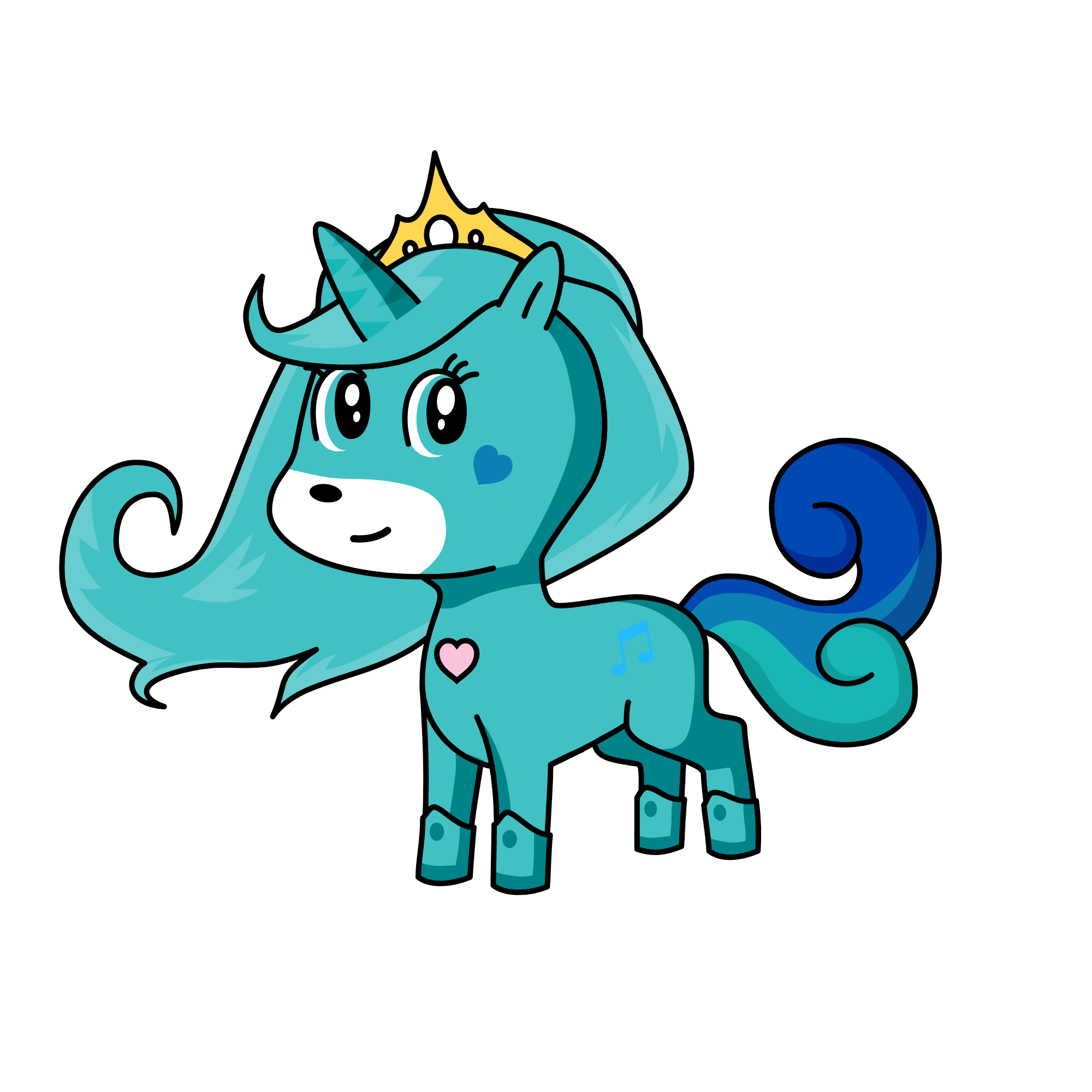 زرقه السماء, the unicorn