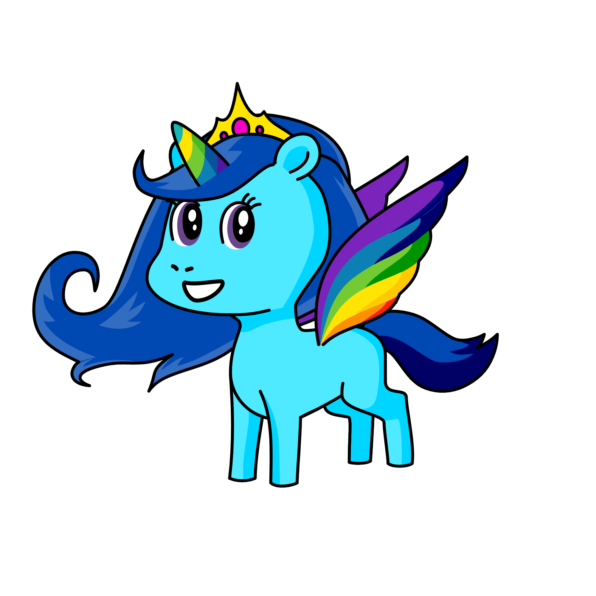 Rainbow Desh, the unicorn