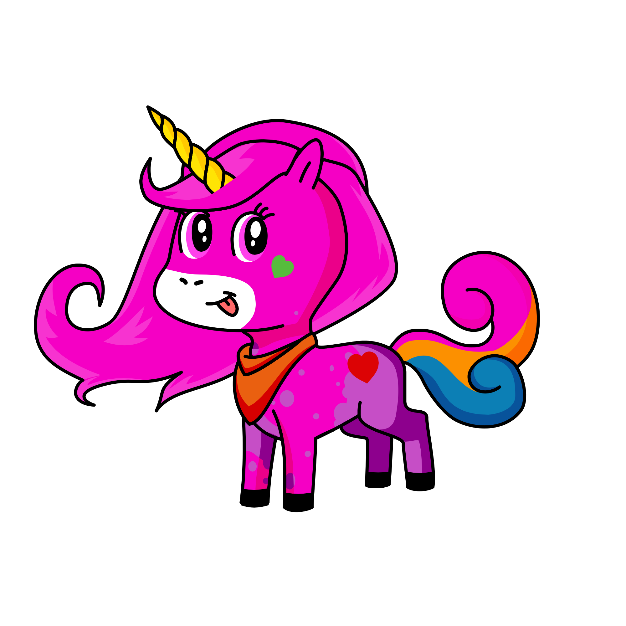 Pink, the unicorn