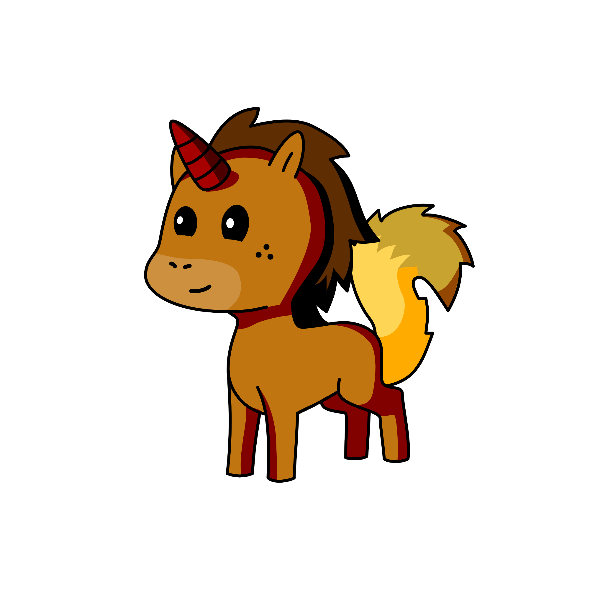 the browny corn, the unicorn