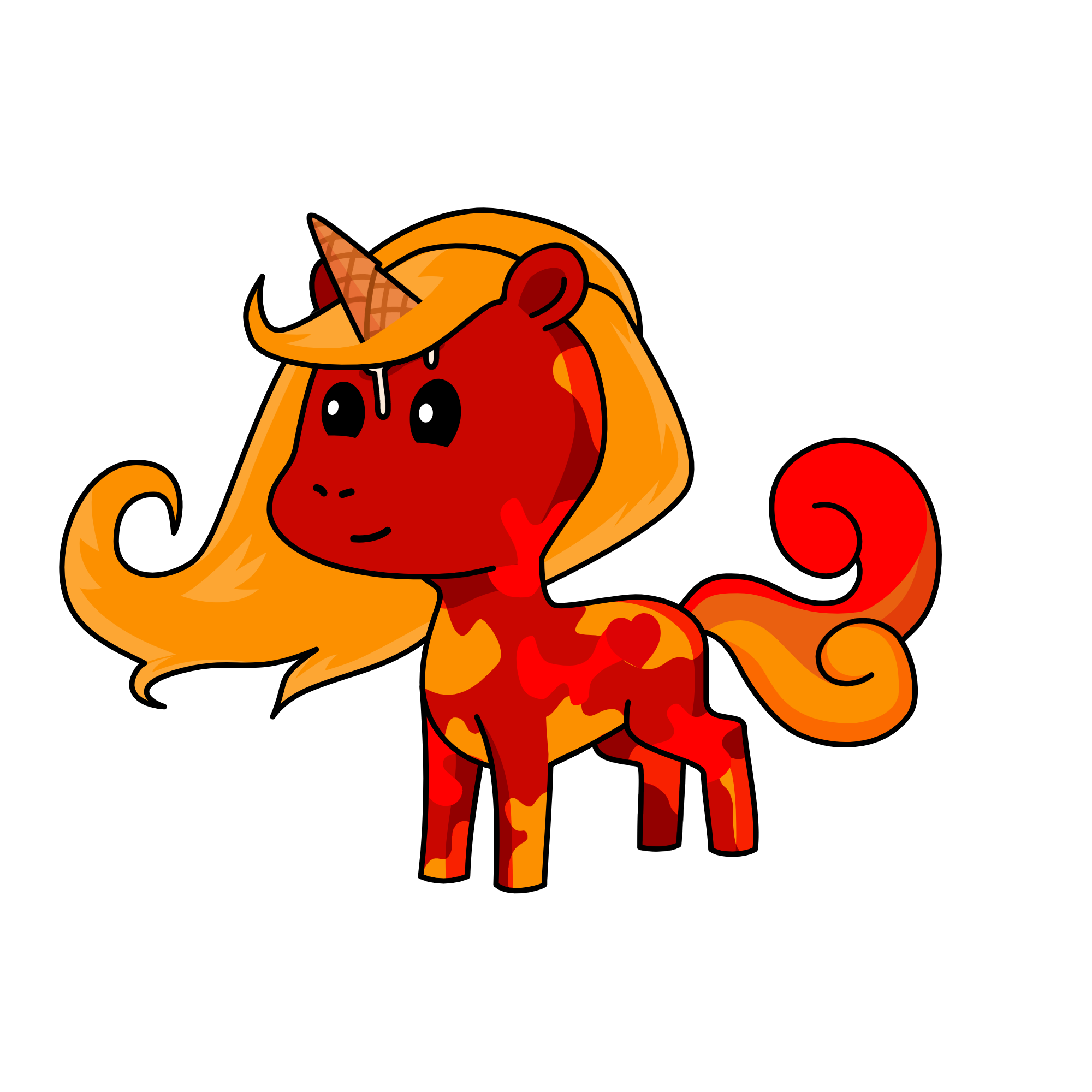 ICE HOT HAHA I WILL BURN YOU INTO ASHESH , the unicorn