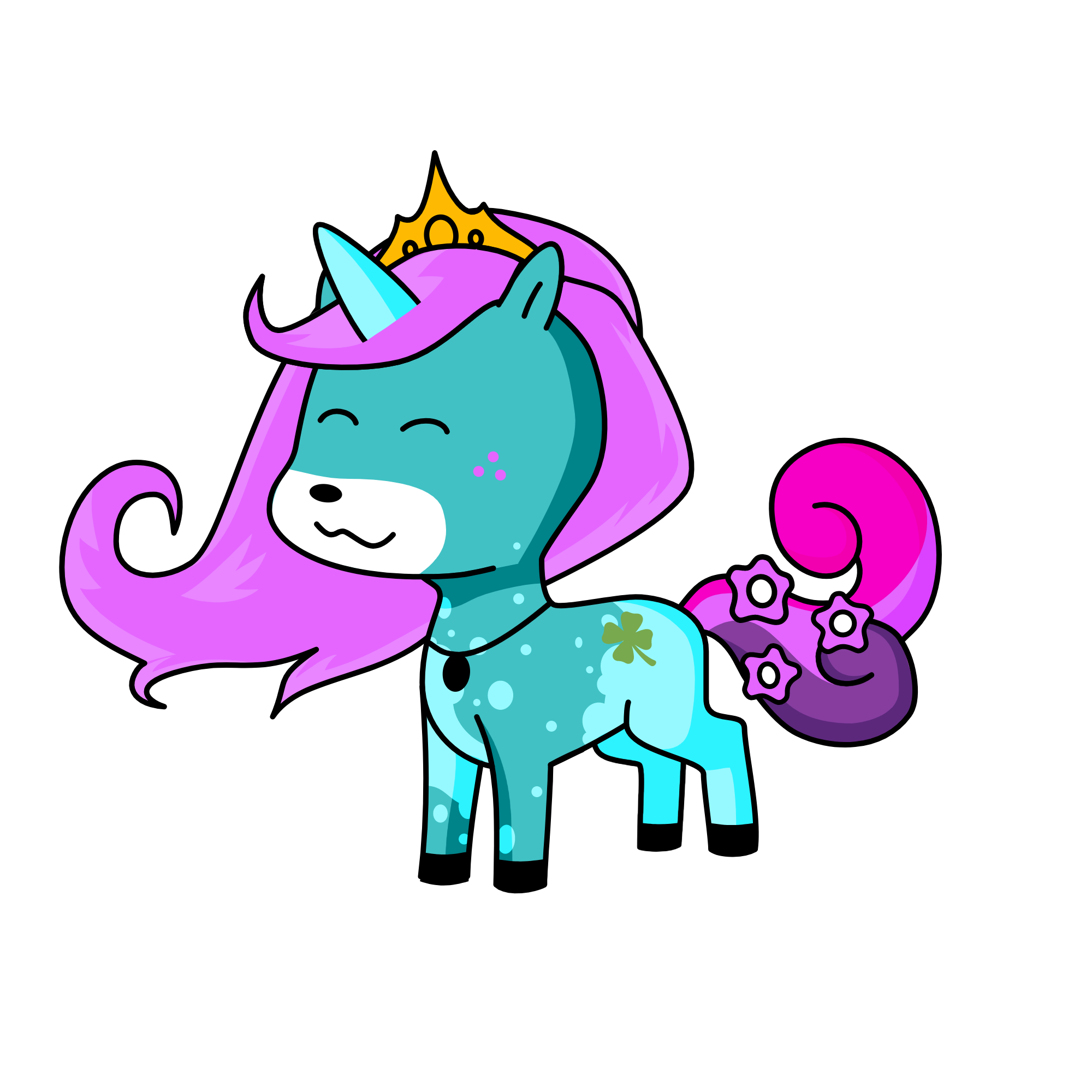 fluff, the unicorn