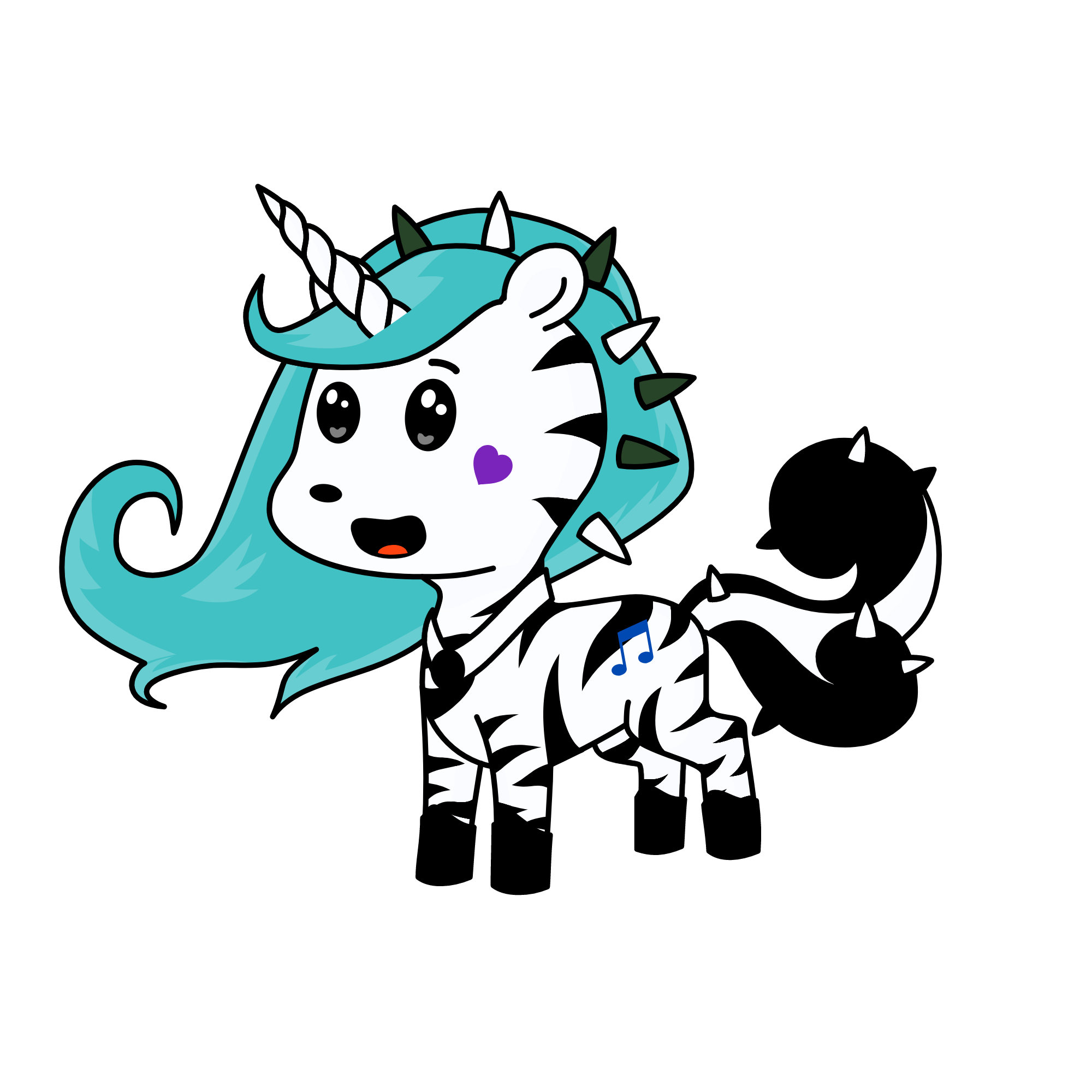 zebra, the unicorn