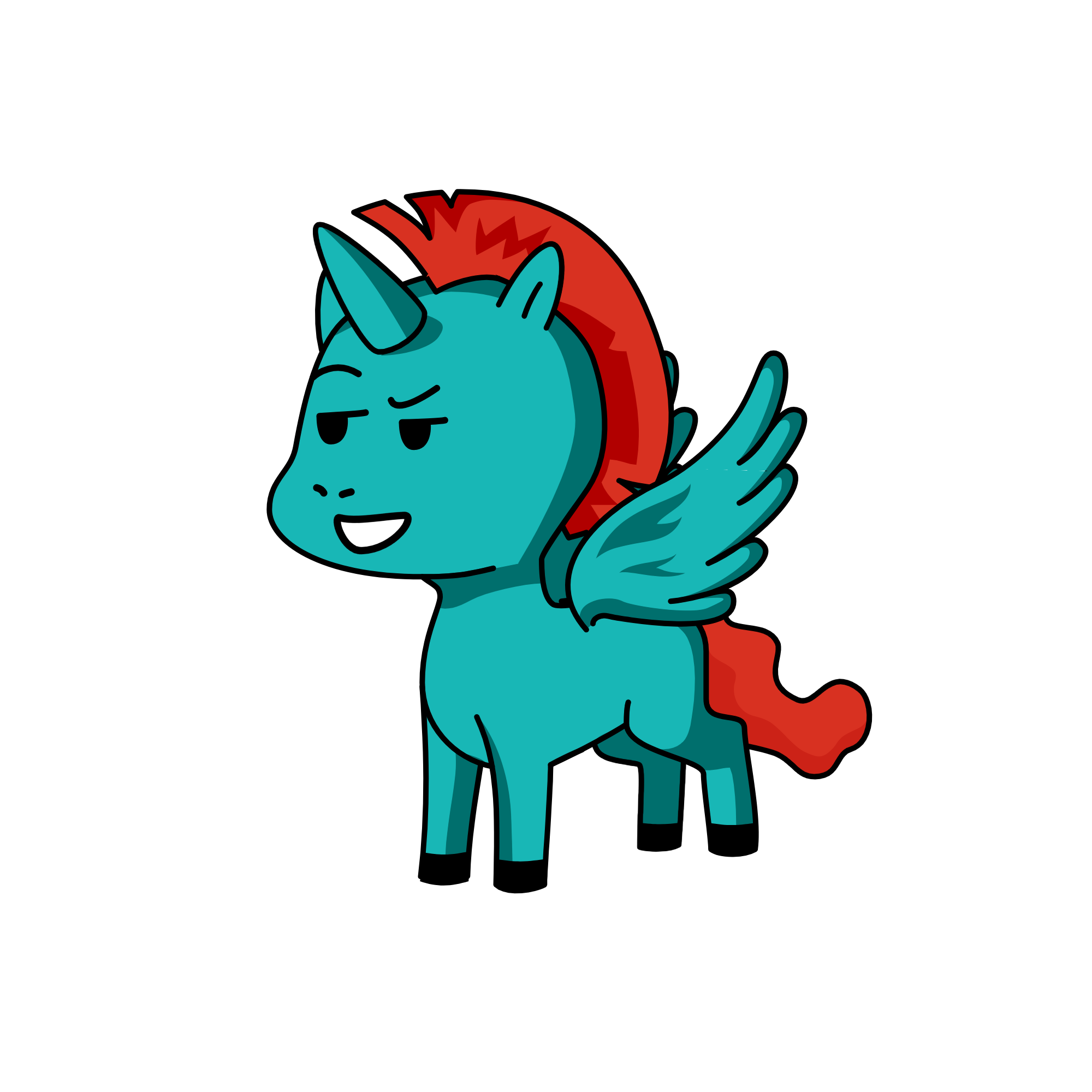Rainbow Dash, the unicorn
