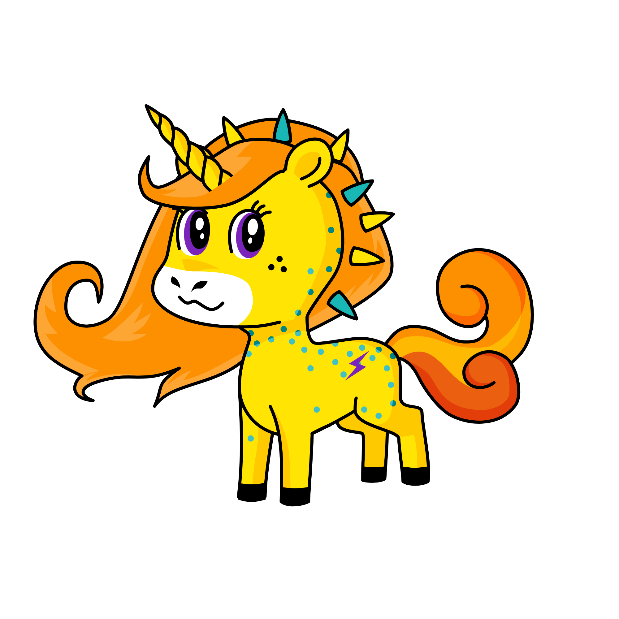 lightning, the unicorn