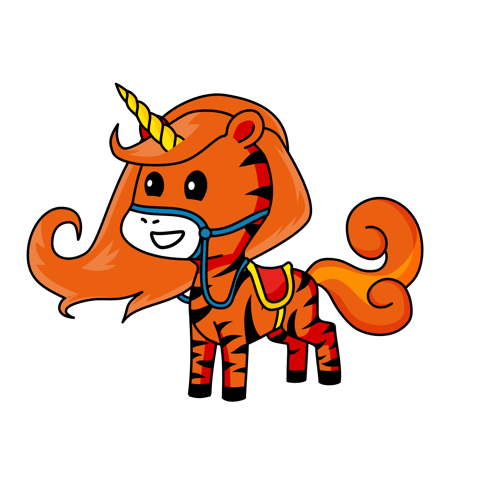 kitty [a playfull tiger horse, the unicorn