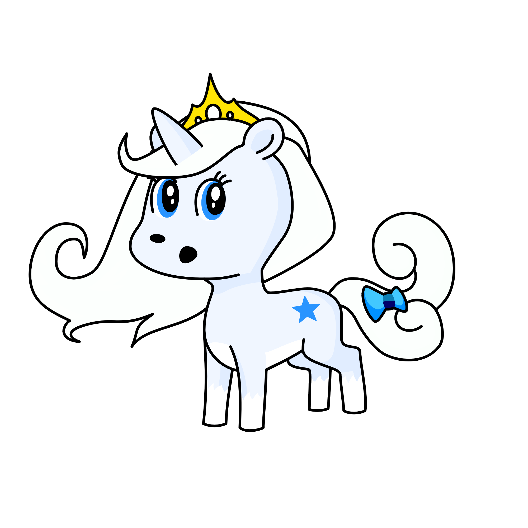 Princess Snowfall, the unicorn