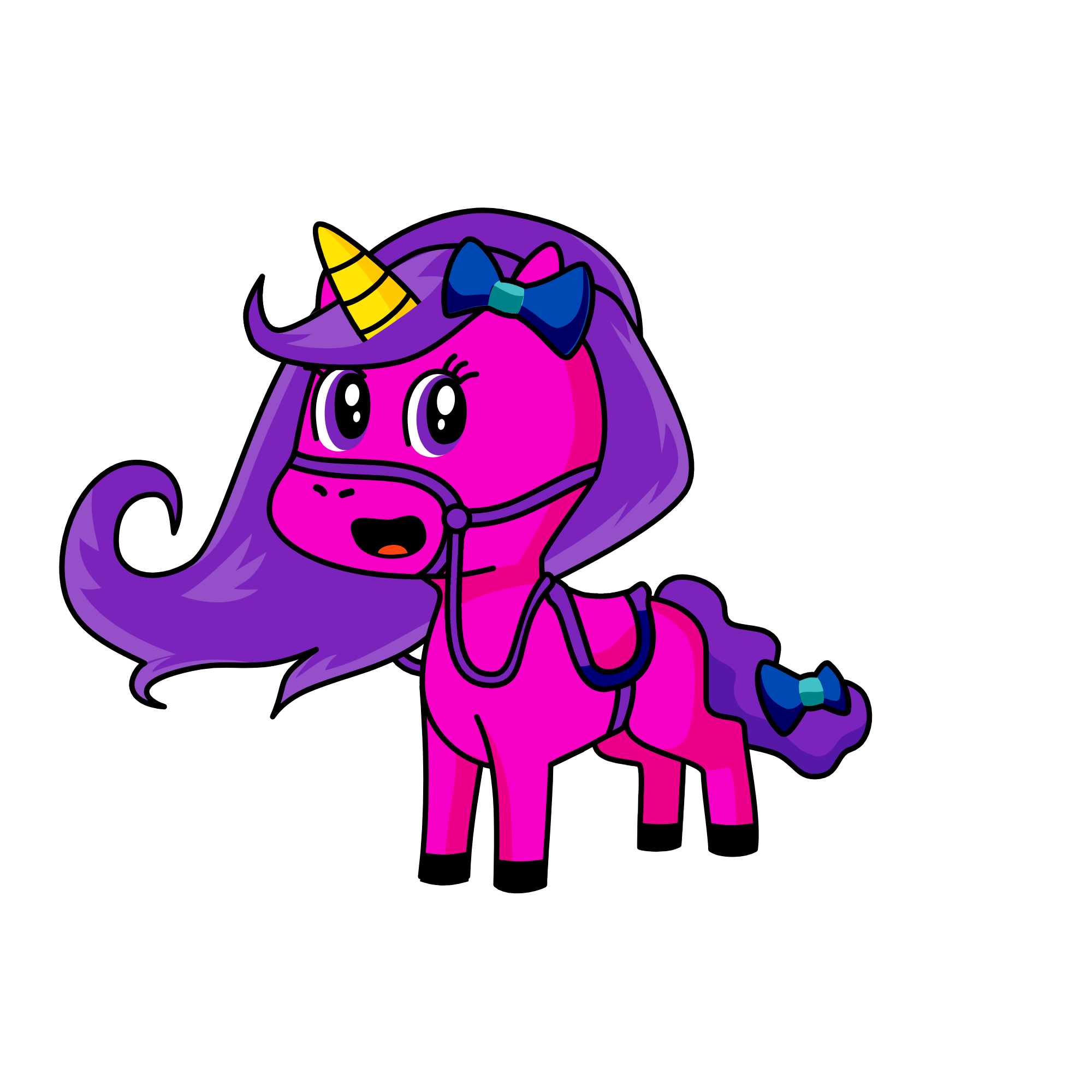 Lavender, the unicorn