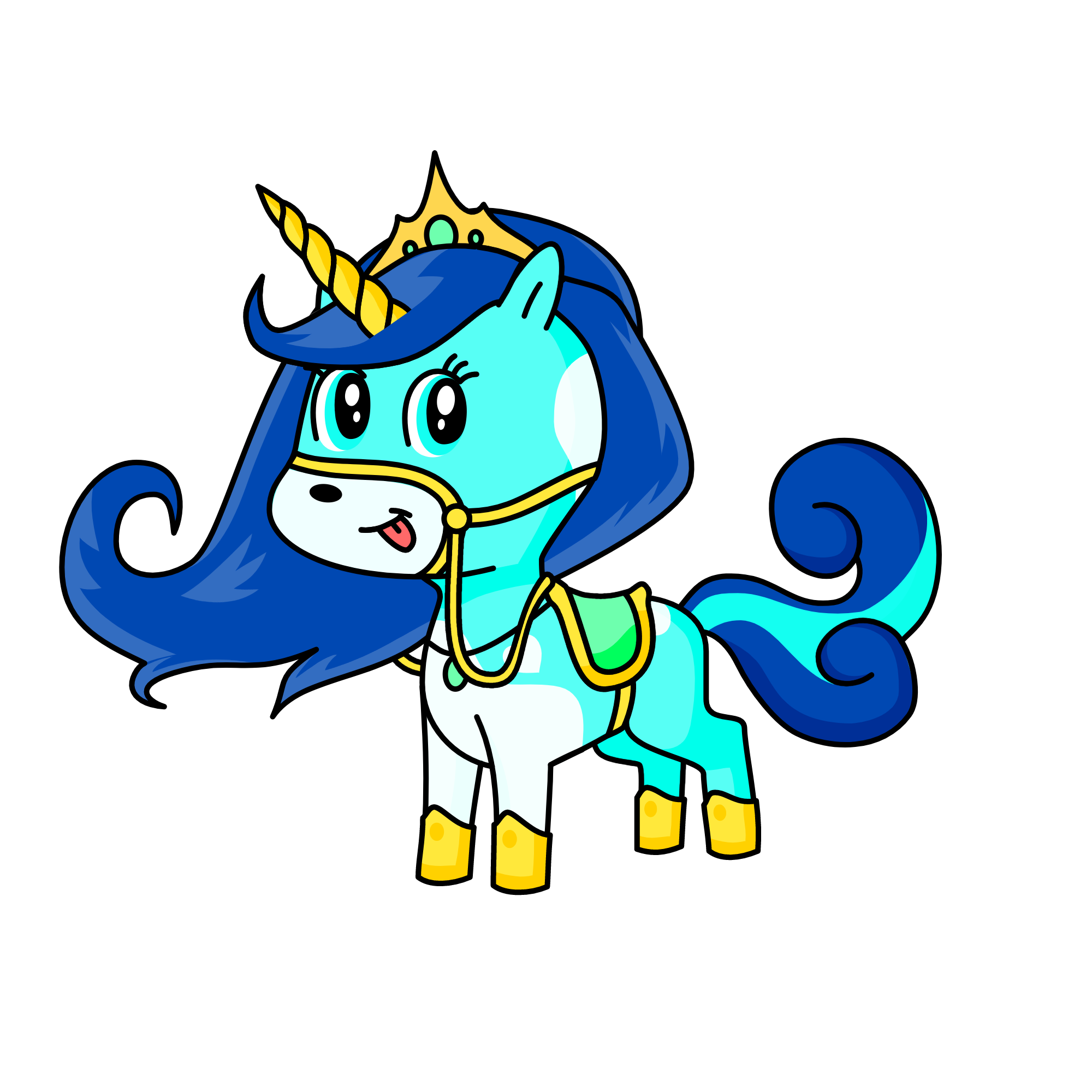 Princess Sophia, the unicorn