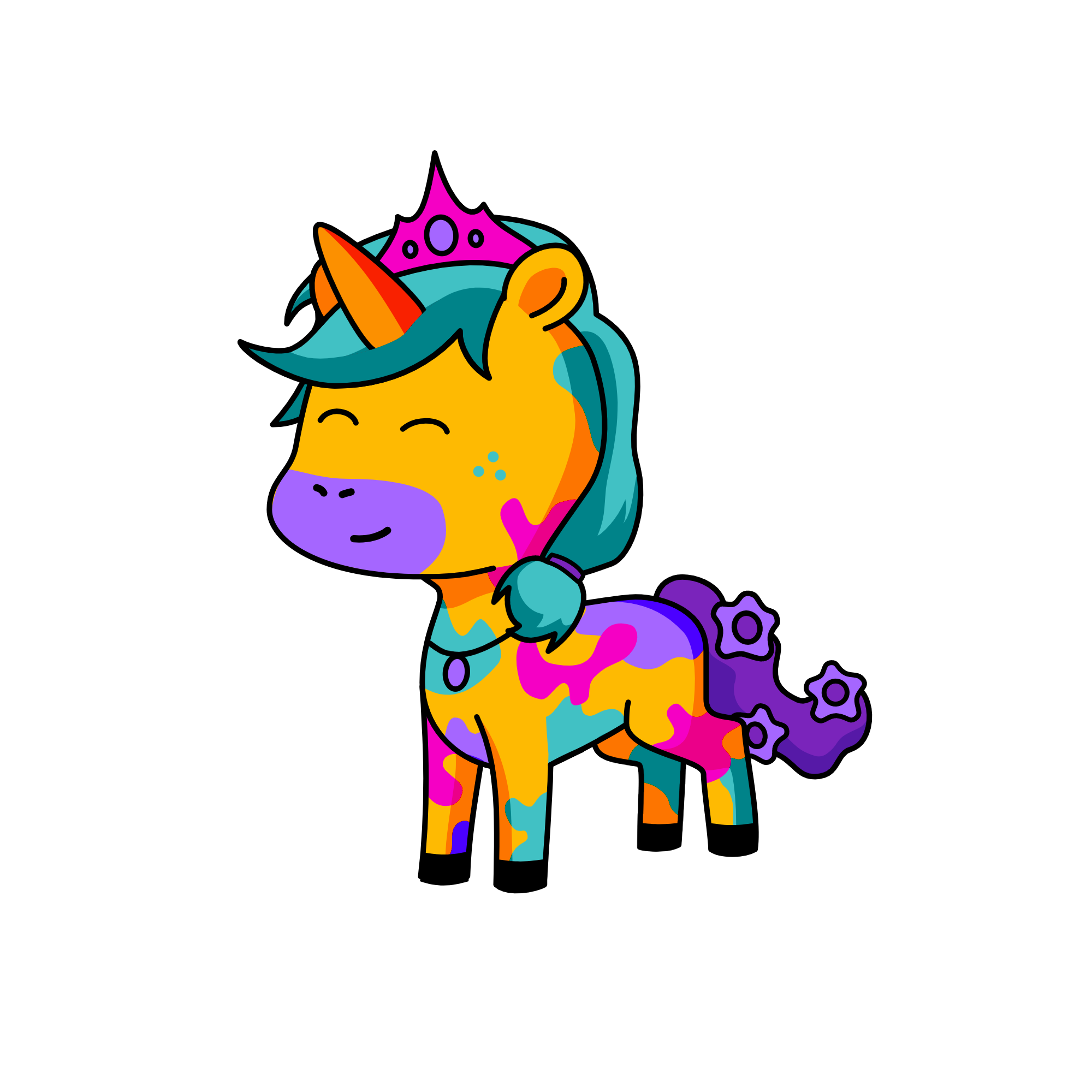 rainbow, the unicorn