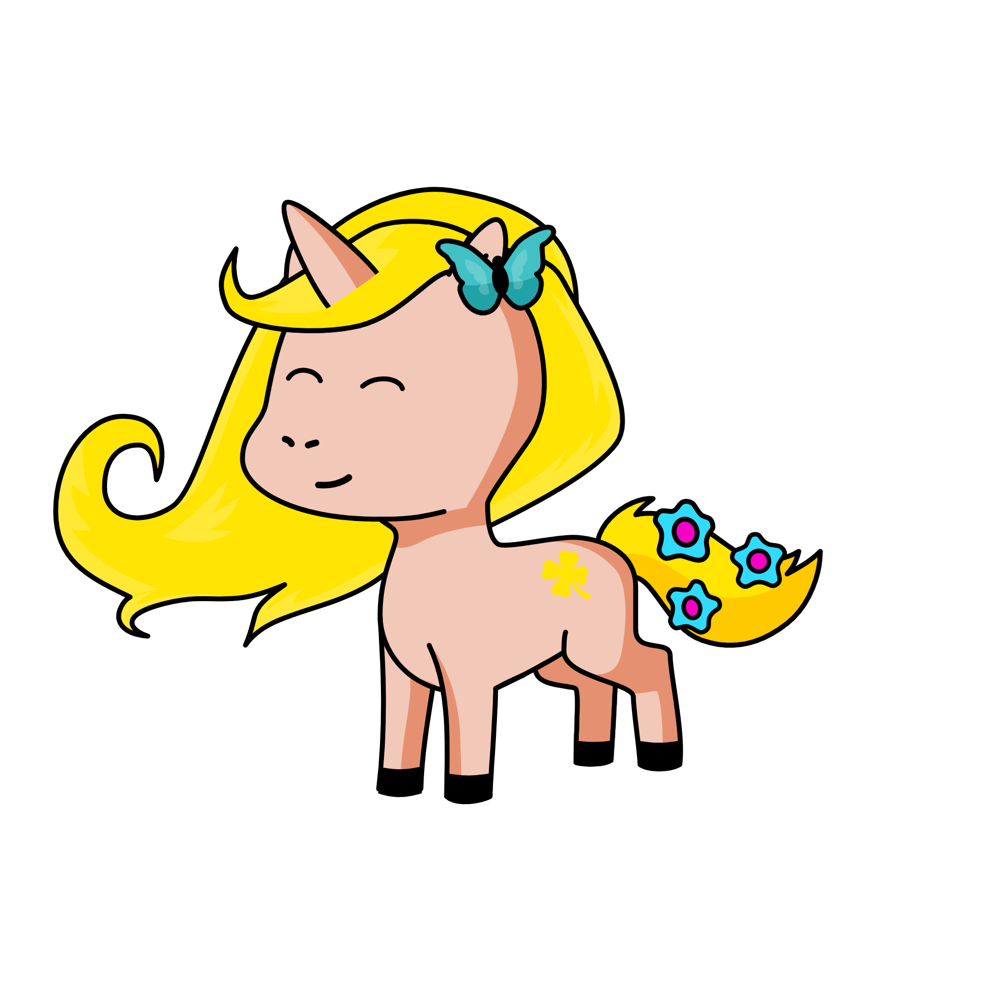Fluttershy, the unicorn