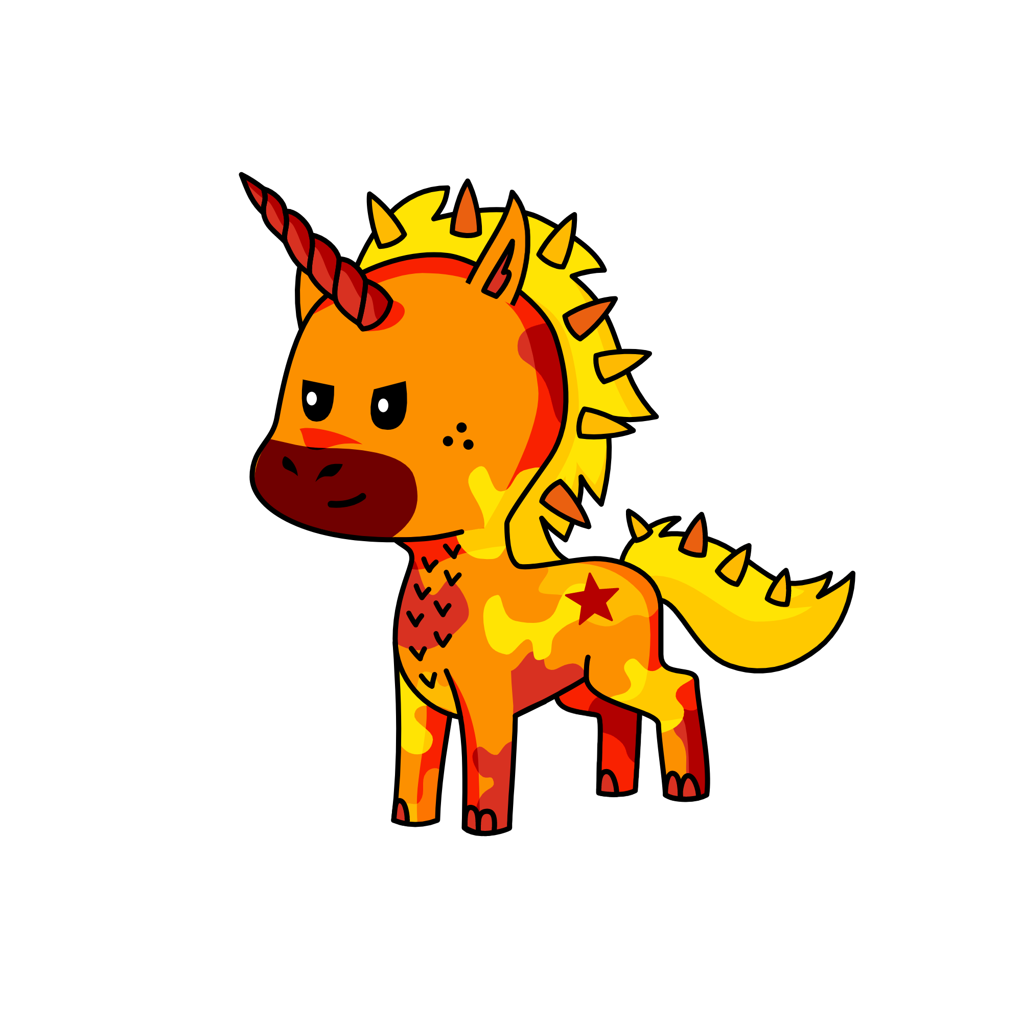 Fire, the unicorn
