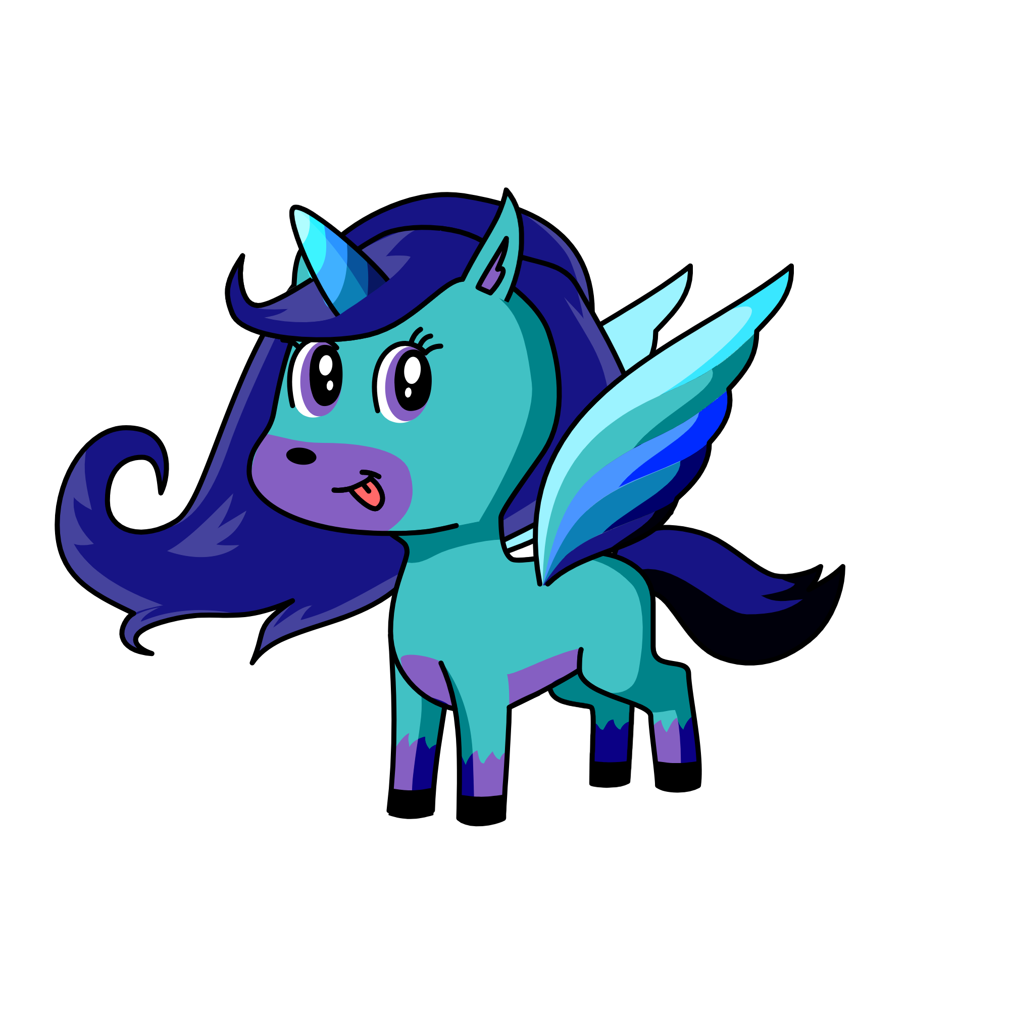 Icy Waterfang, the unicorn