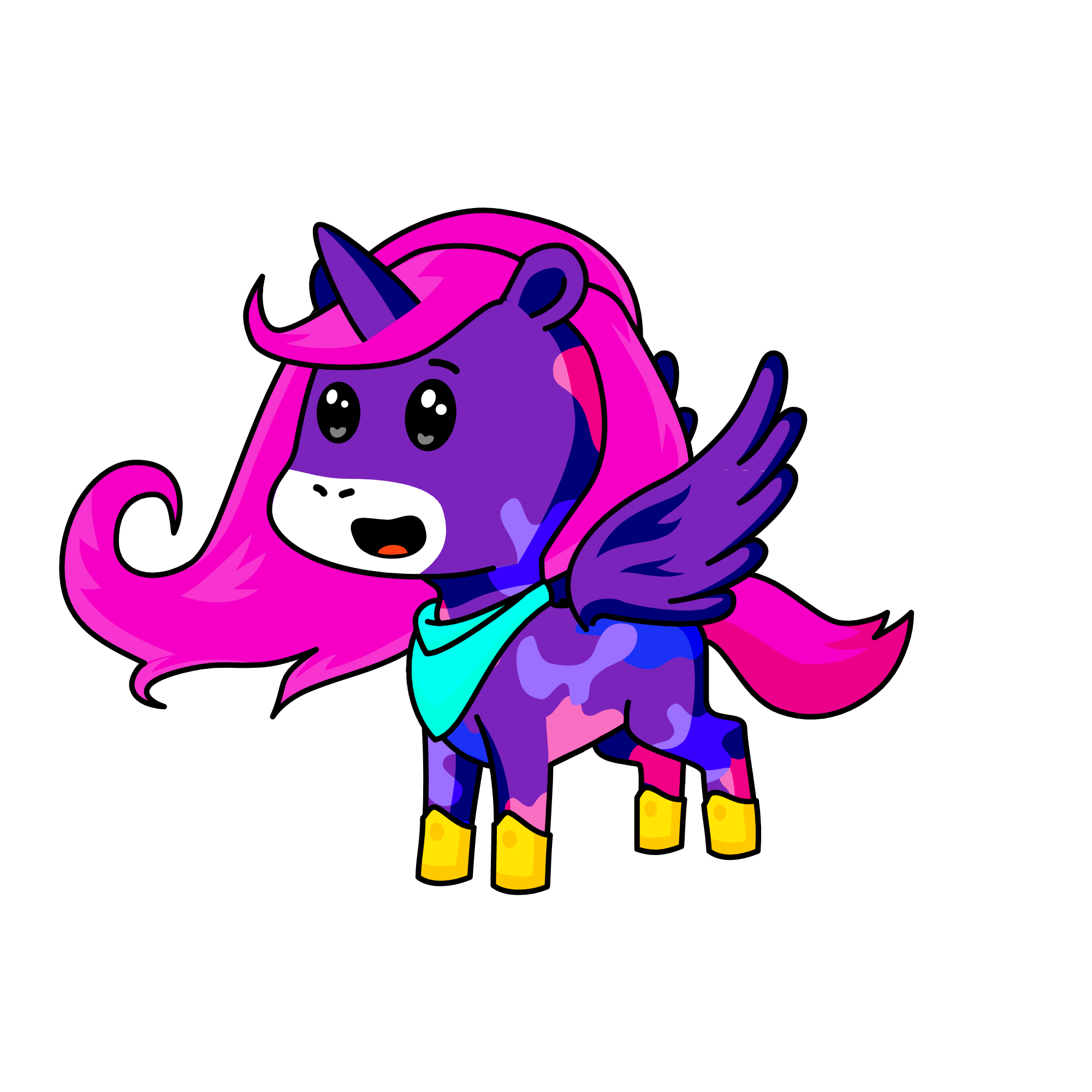 Glow, the unicorn
