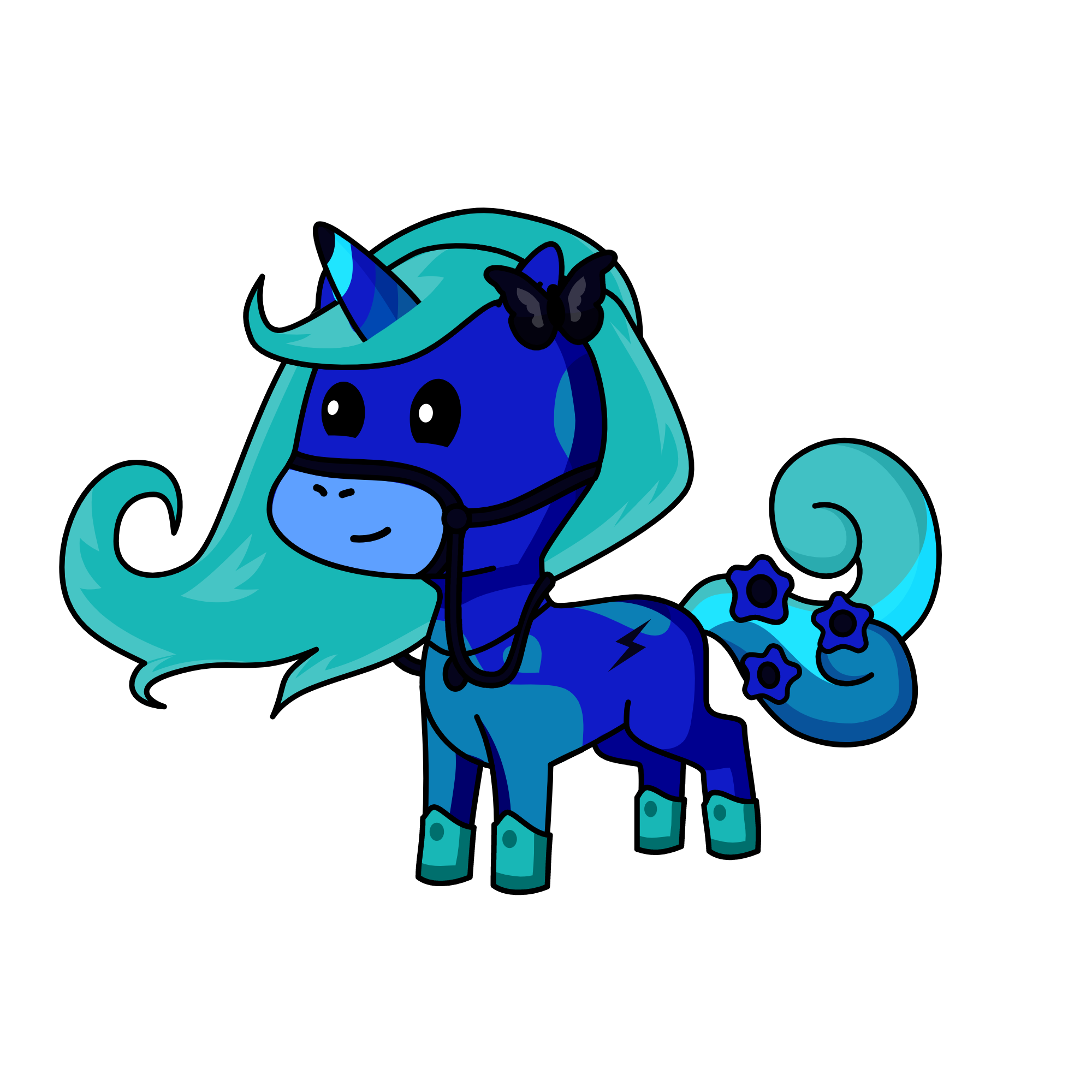 blacky, the unicorn