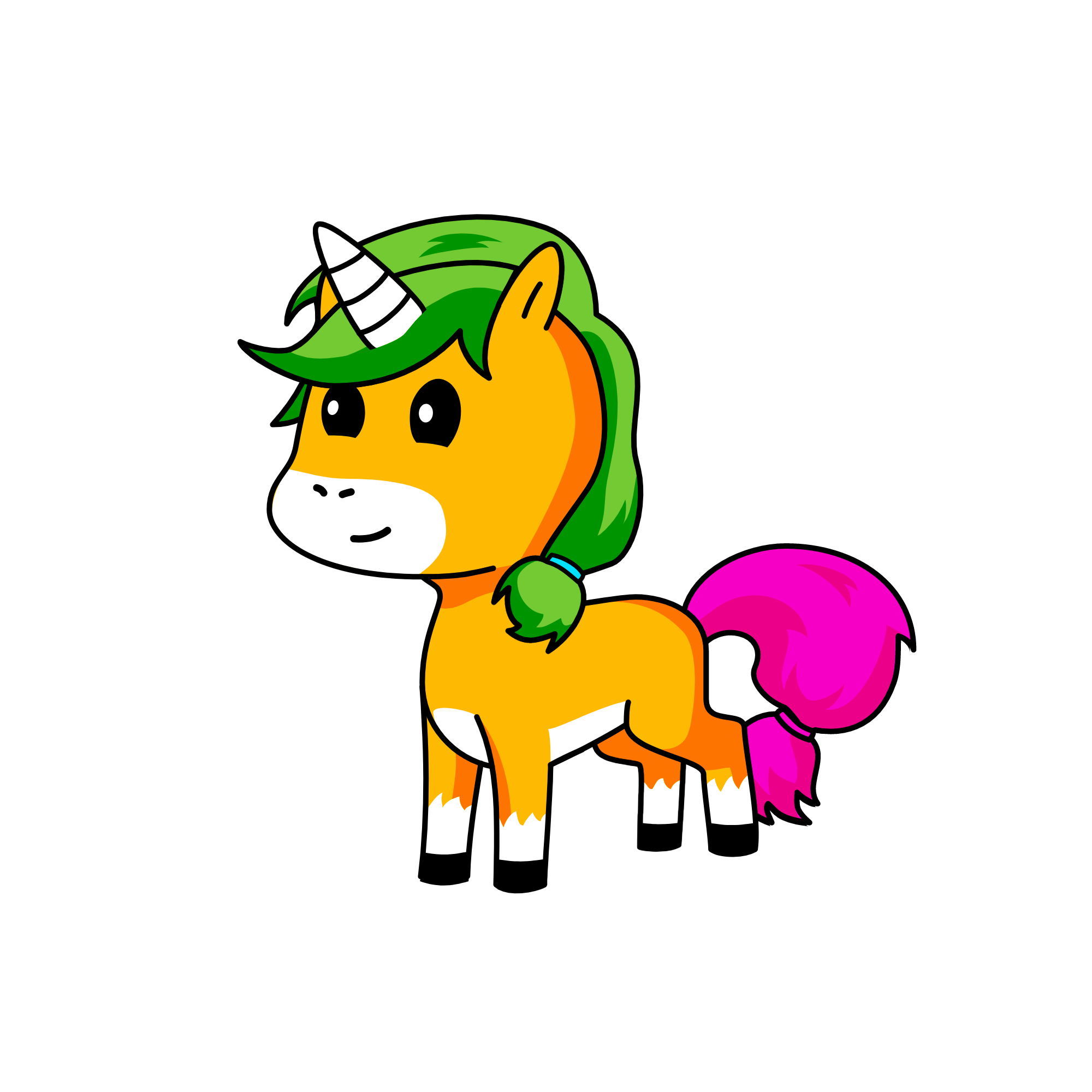 Calico, the unicorn